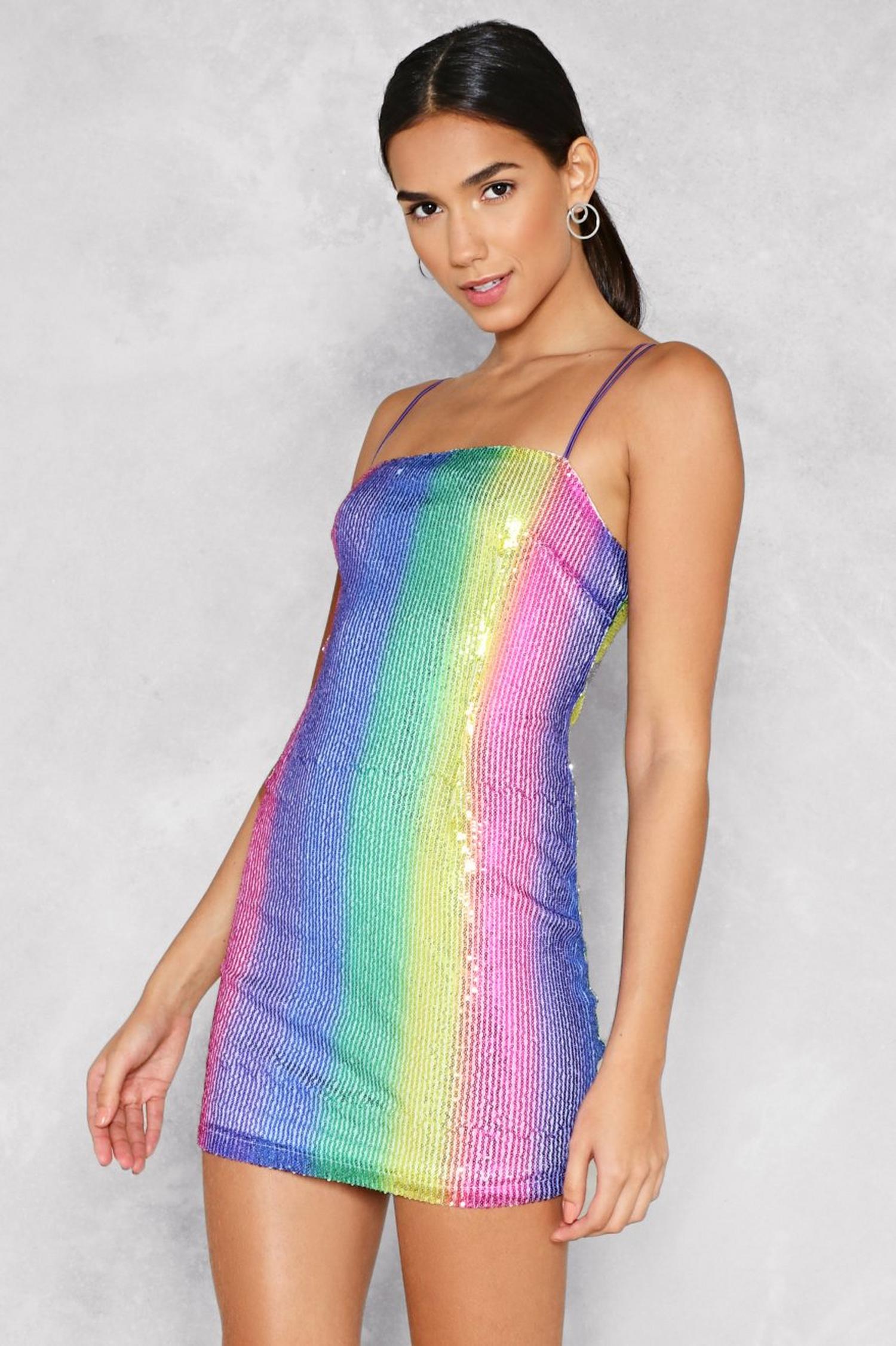 Show Your True Colors Sequin Mini Dress | Nasty Gal