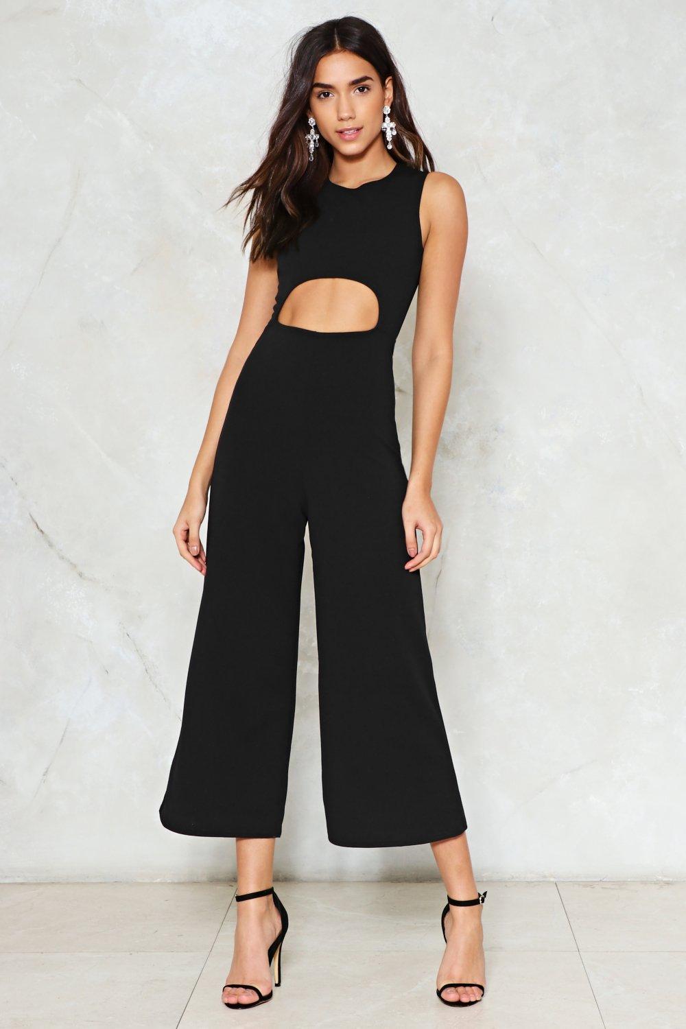 wide leg jumpsuit with boots