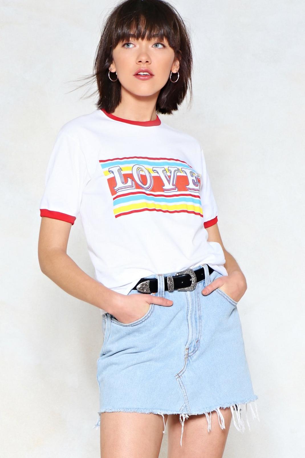 All You Need is Love Ringer Tee image number 1