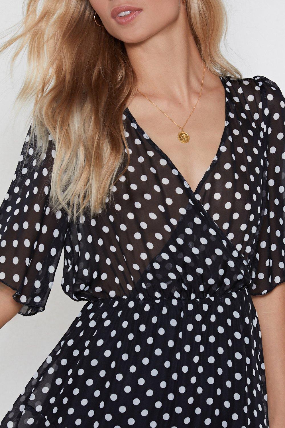 Nasty gal red polka dot outlet dress