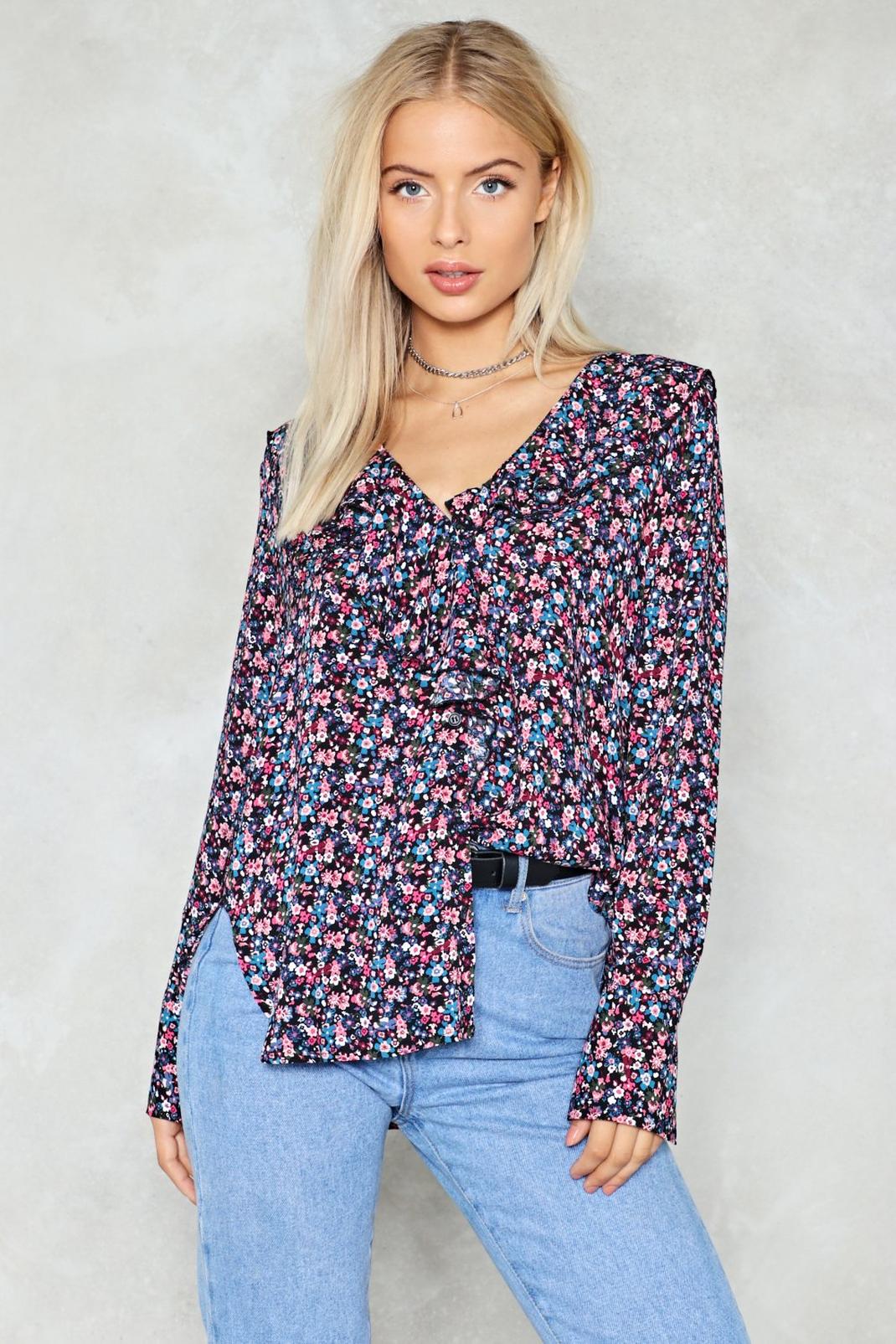 What You Waiting For Floral Top image number 1
