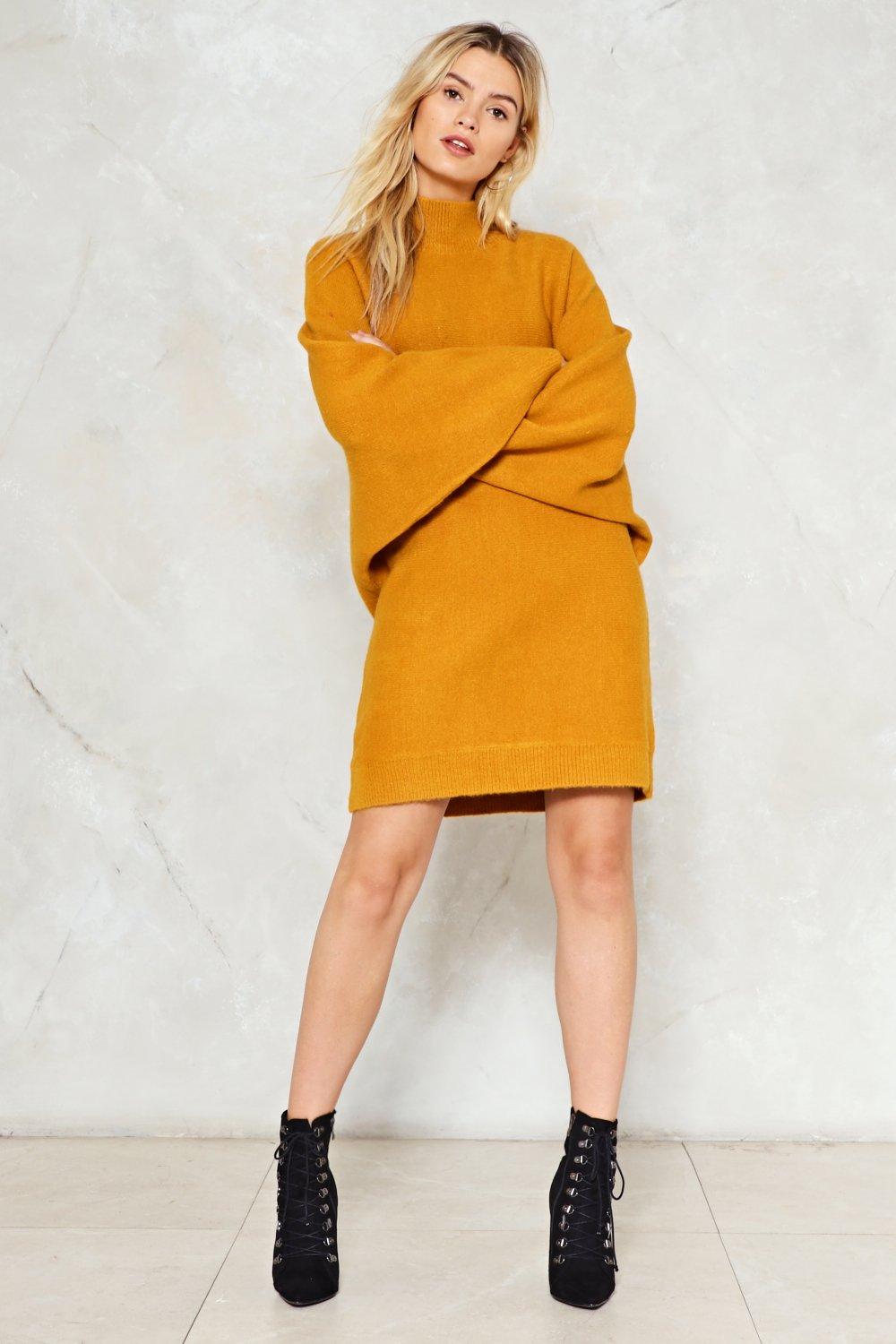 oversized knit dress