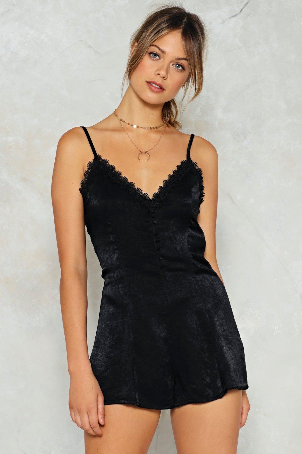 satin romper dress
