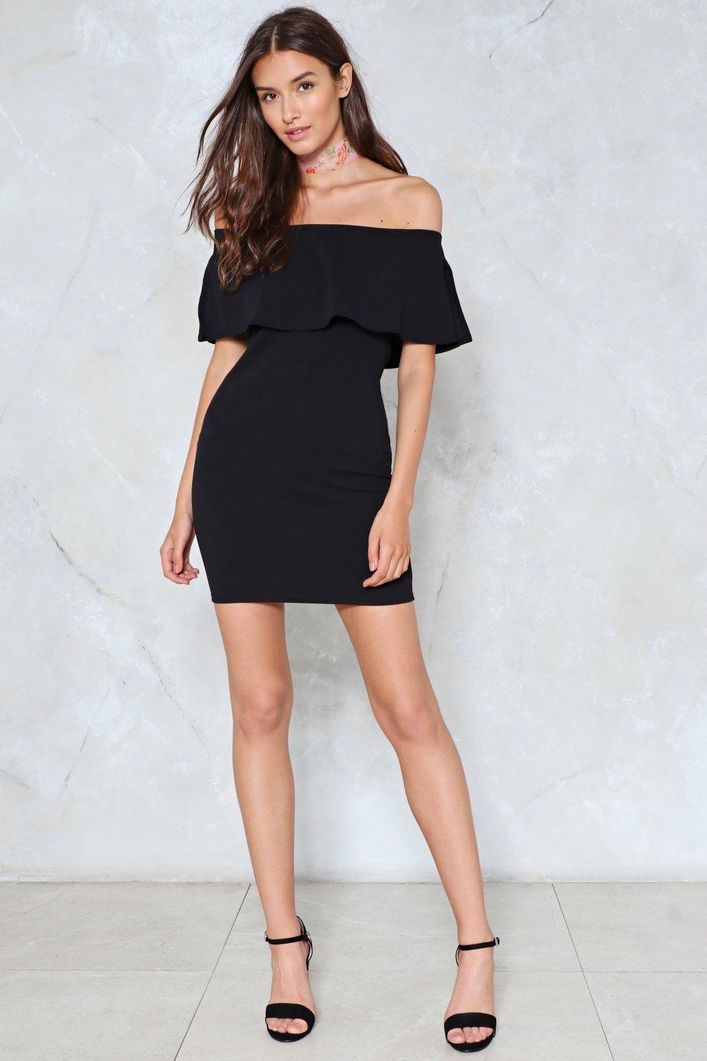 Over the shoulder dress sale