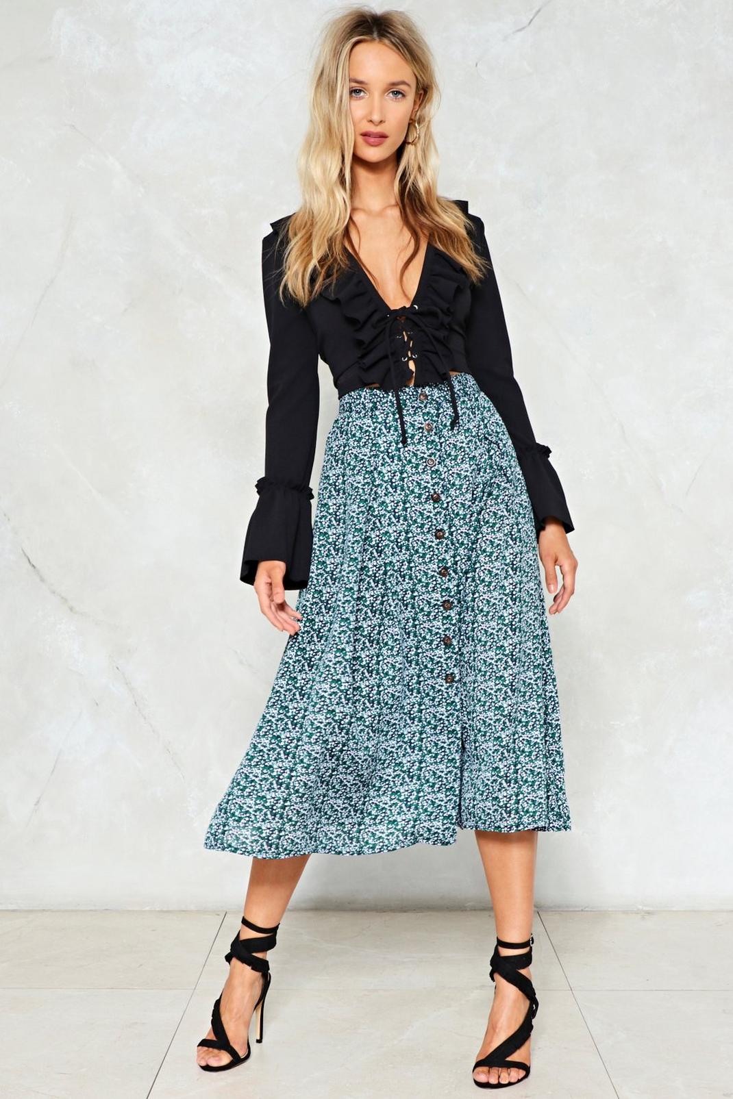 Search High and Grow Floral Skirt image number 1