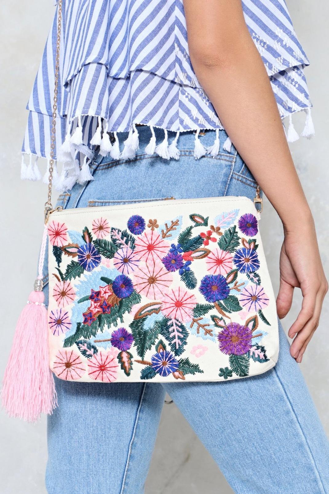 WANT Is It in My Thread Floral Crossbody Bag | Nasty Gal