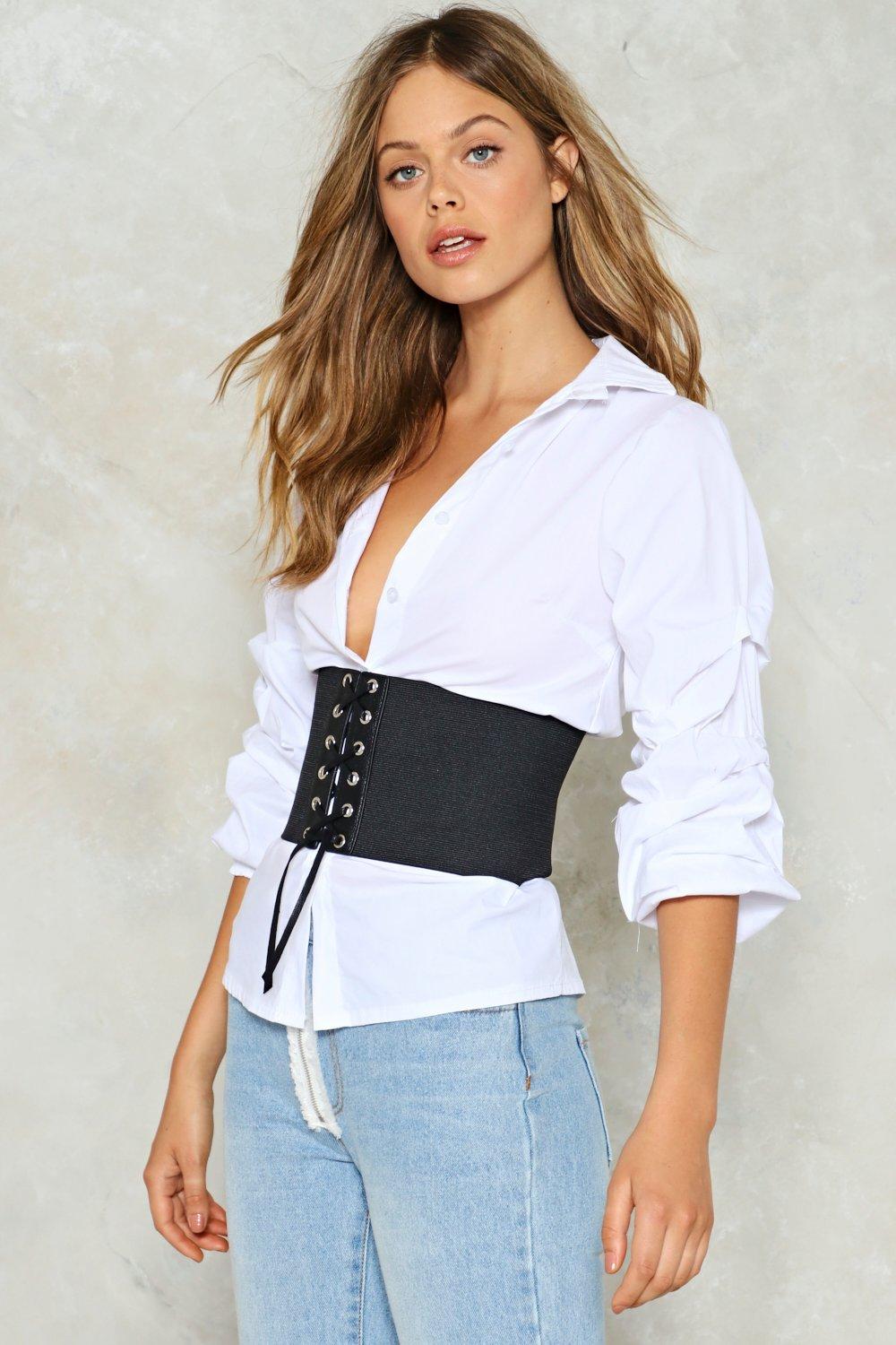 Lace Up Corset Belt