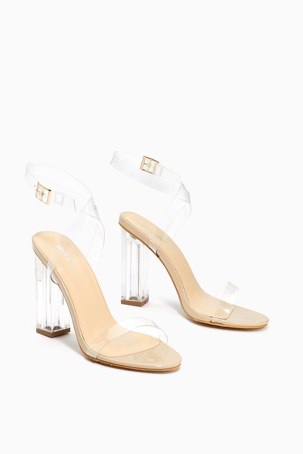 Clear heels sale nasty gal