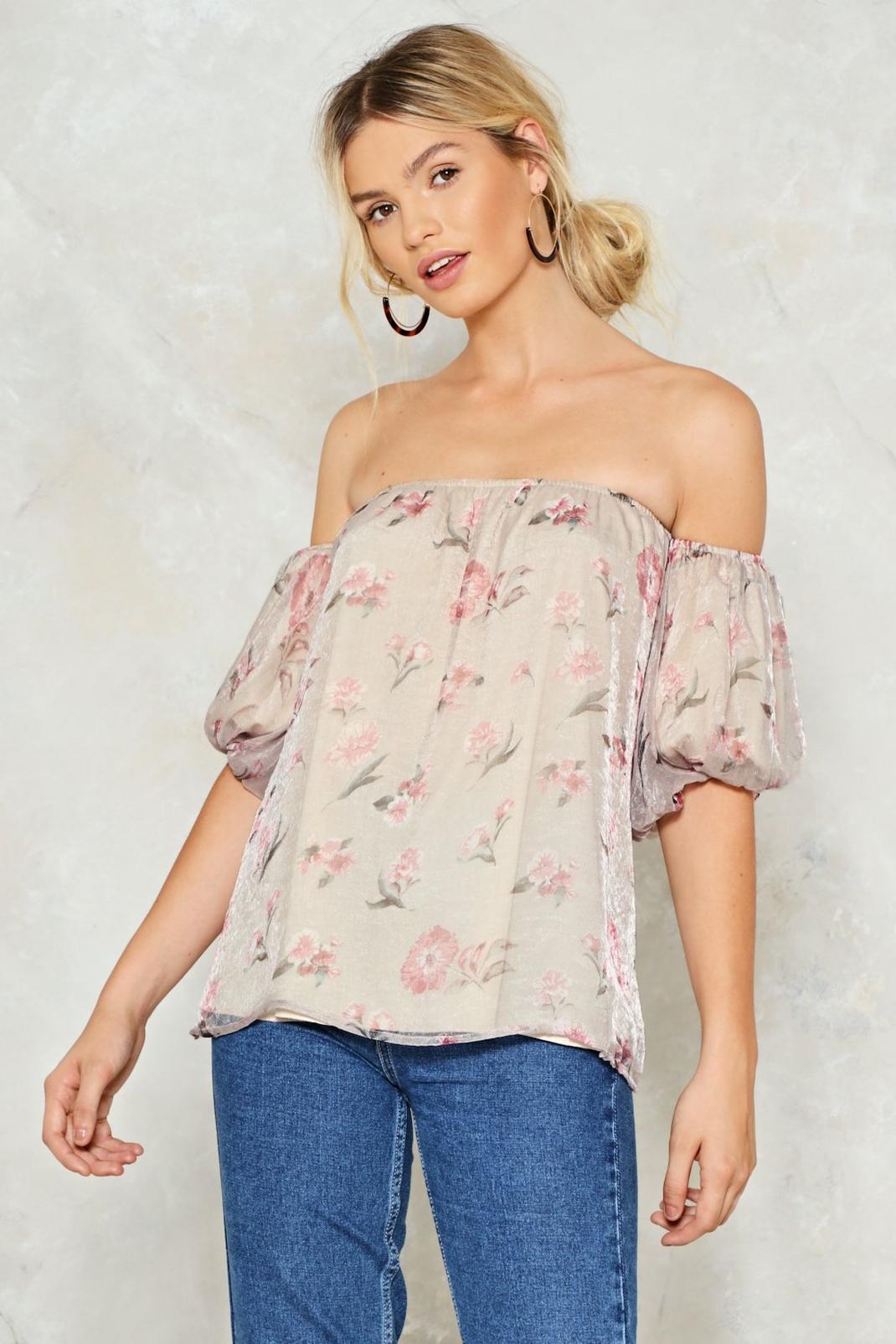 Grow Along With It Off-the-Shoulder Top image number 1