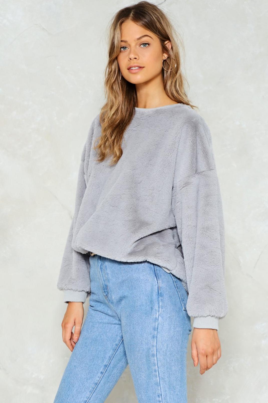 Total Softy Faux Fur Sweater