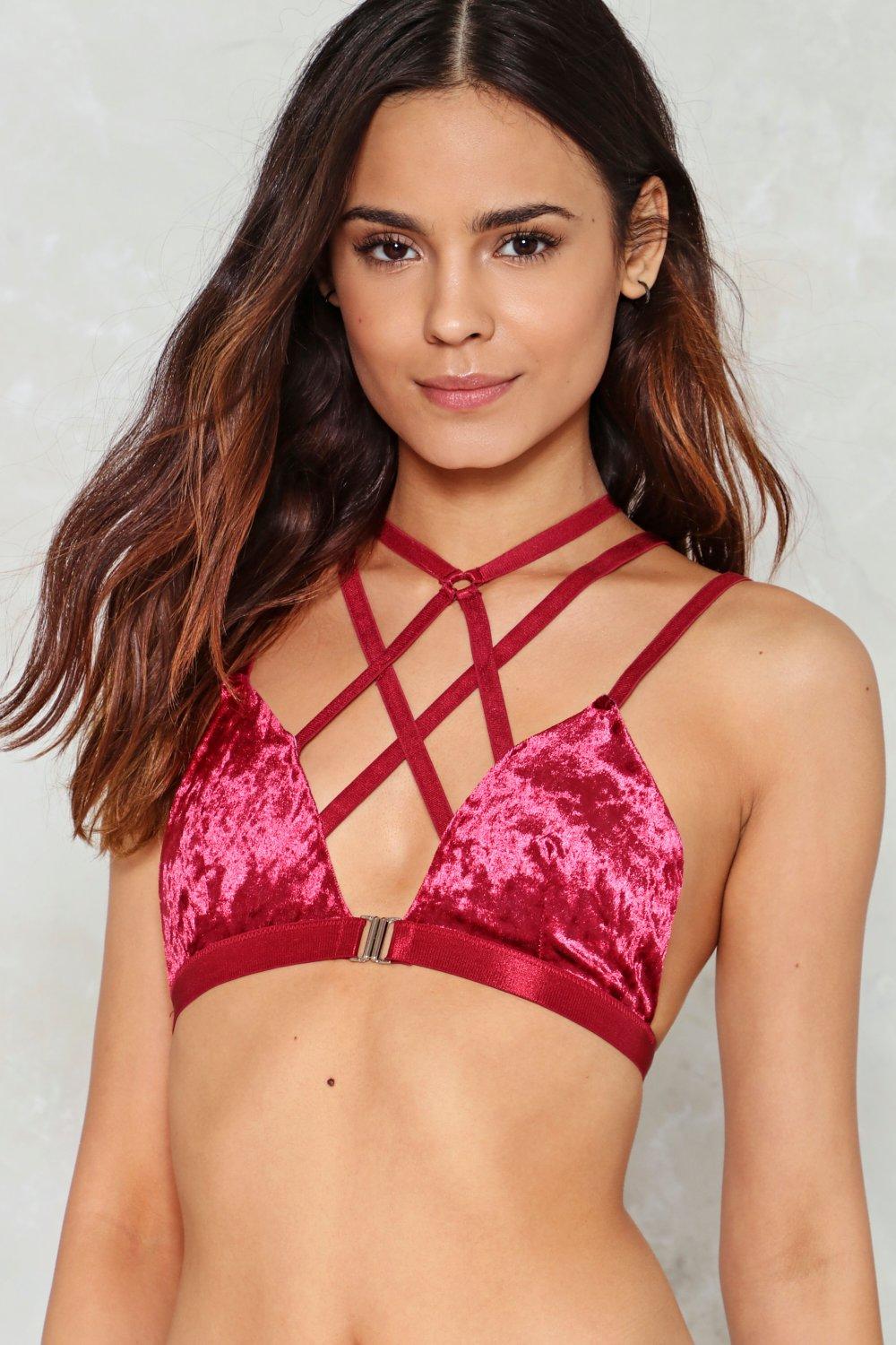 velvet bralette