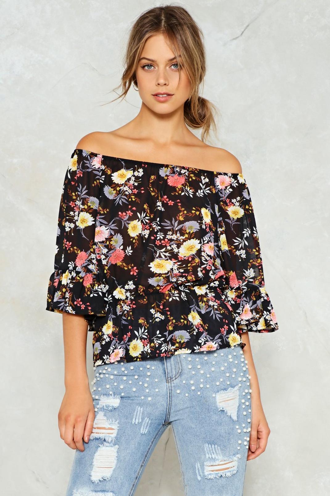 Wild Flower Ruffle Top image number 1
