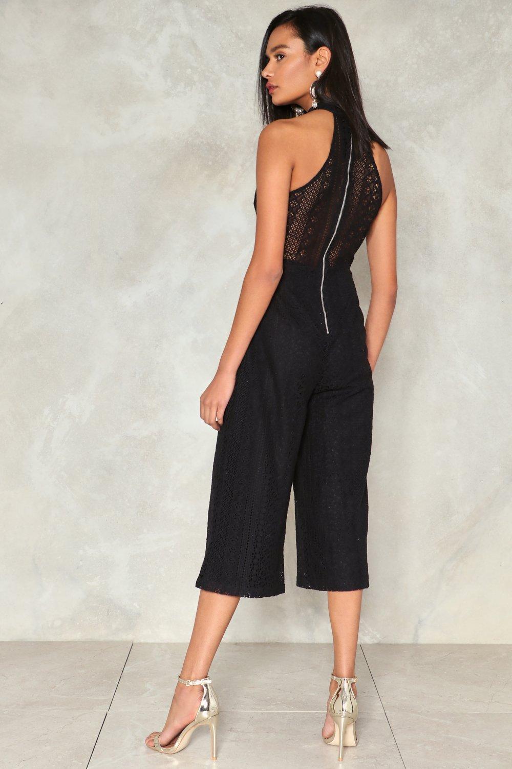 Lace Me Up Jumpsuit Nasty Gal