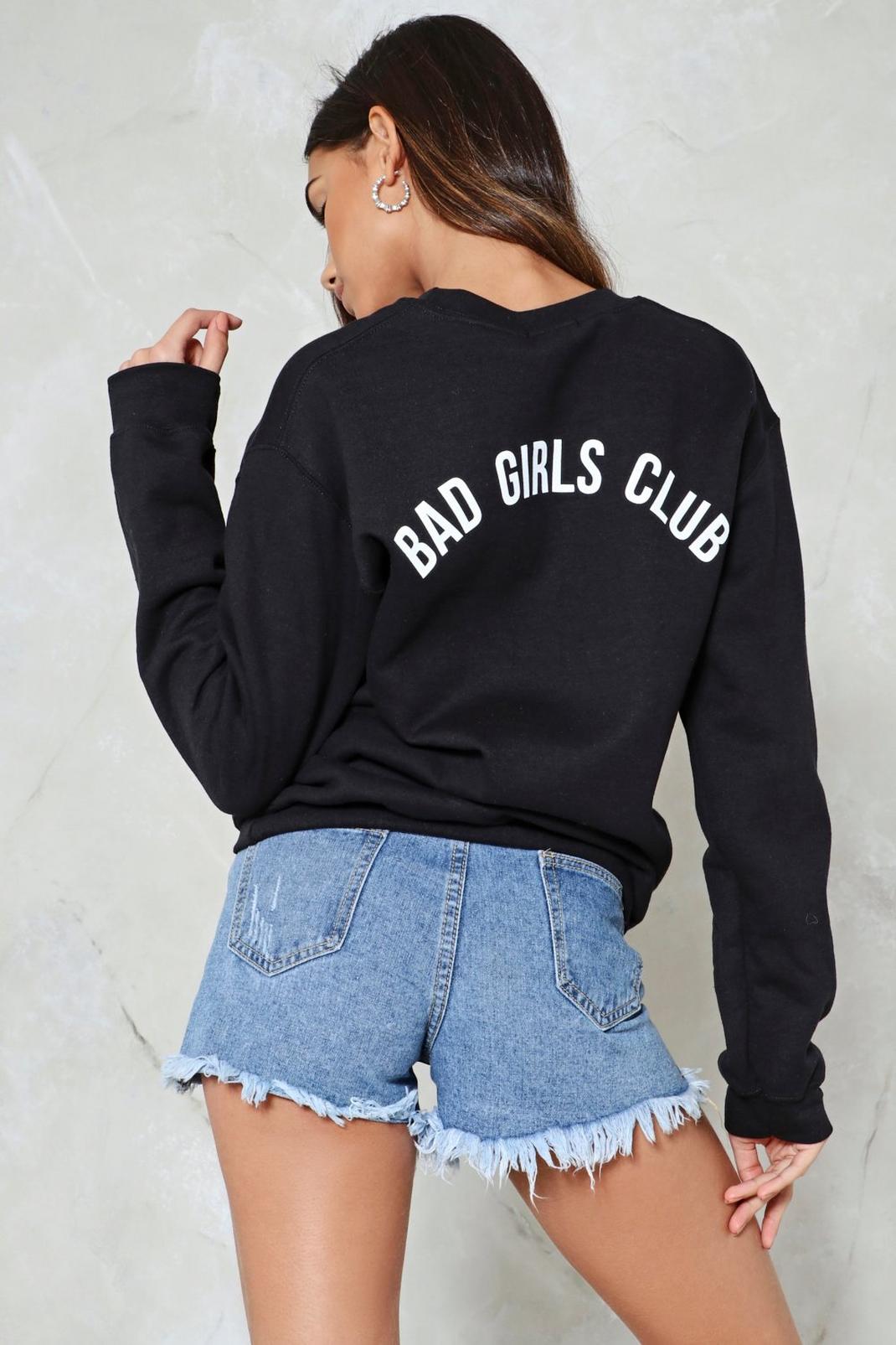 Black Bad Girls Club Sweatshirt image number 1