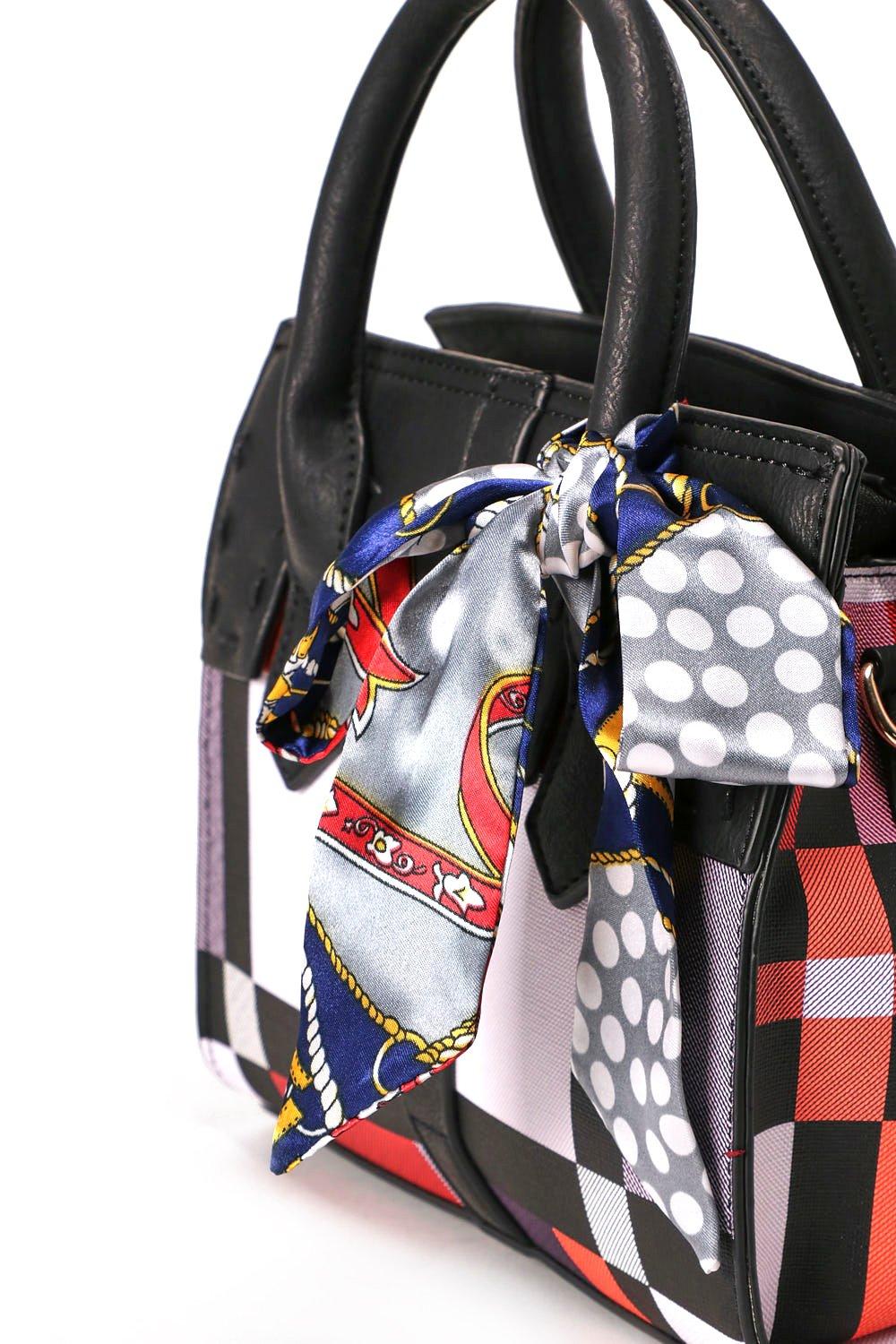 How To Tie Scarf On Handbag 