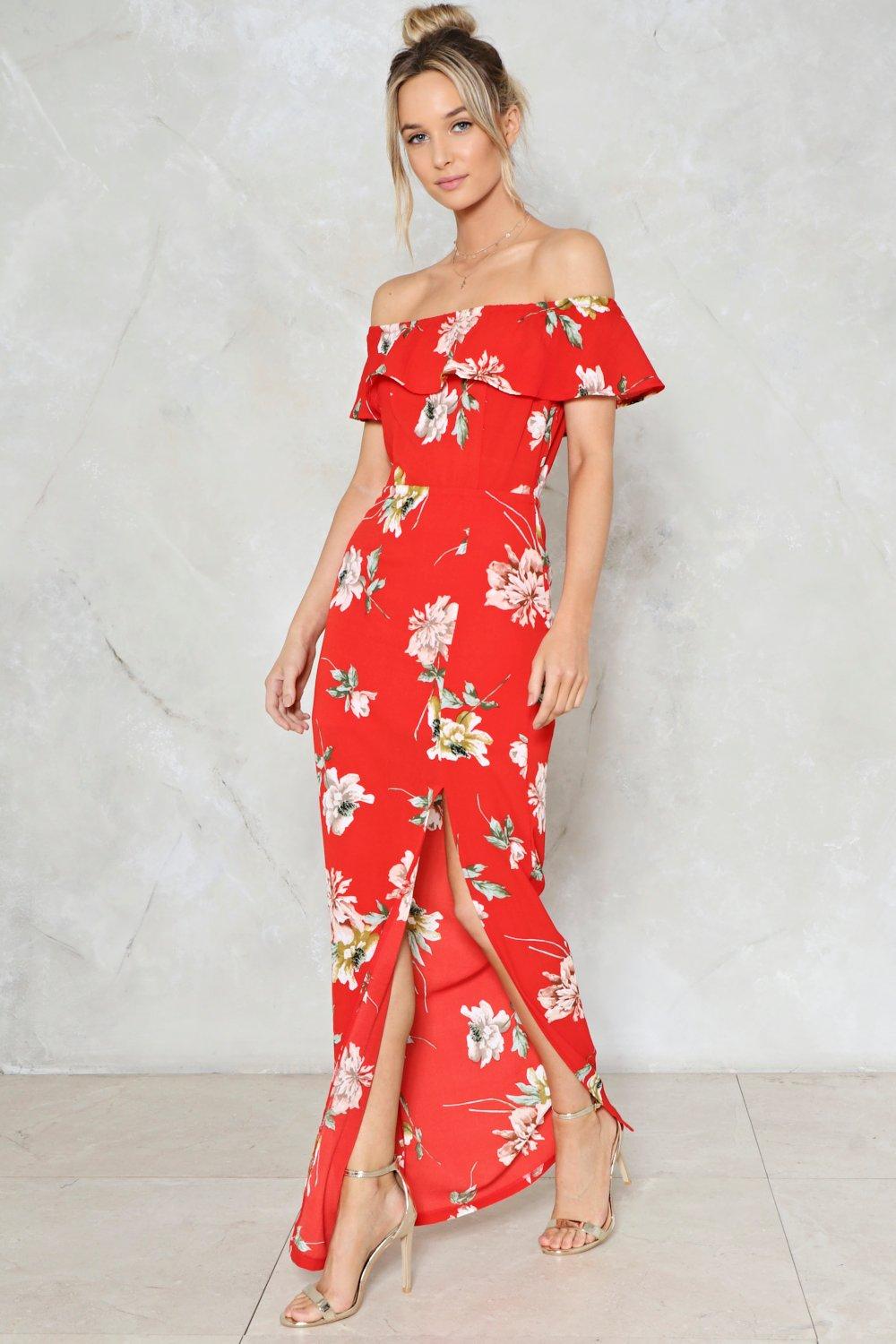 nasty gal floral dress