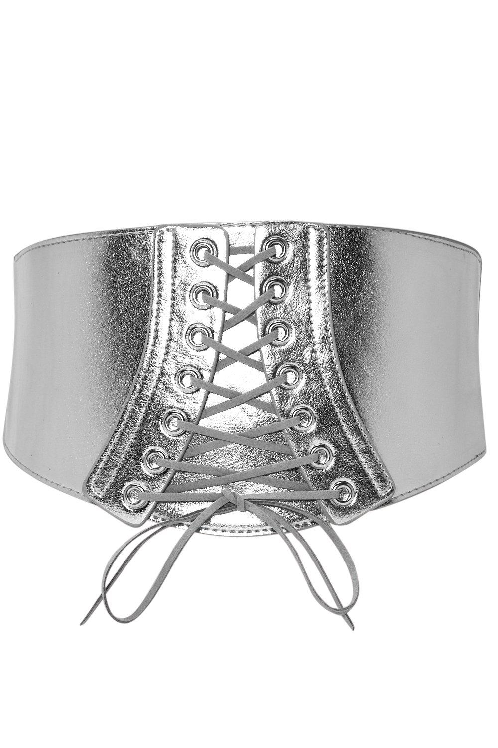 Silver 2025 corset belt