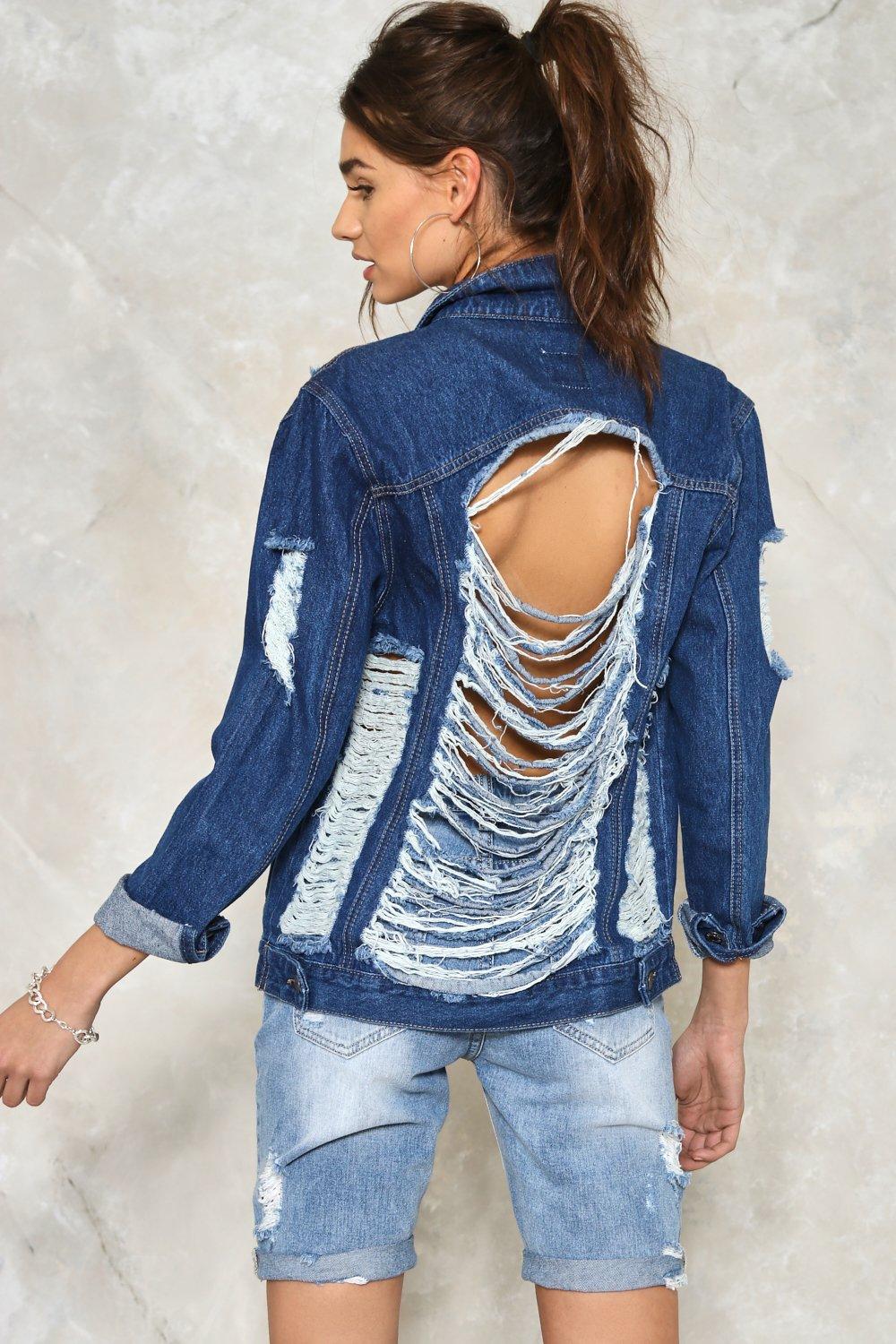 distressed jacket
