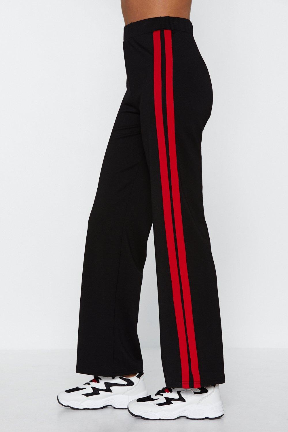 Pants with red line on cheap the side