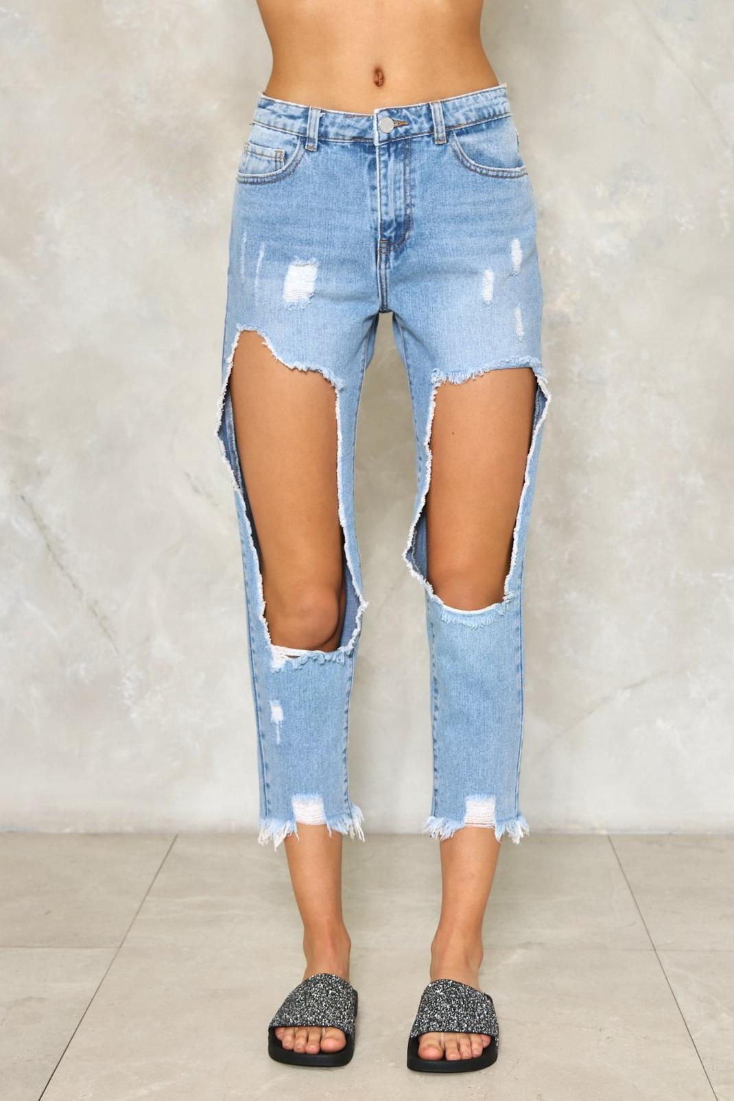 Rip Her to Shreds Distressed Jeans | Nasty Gal