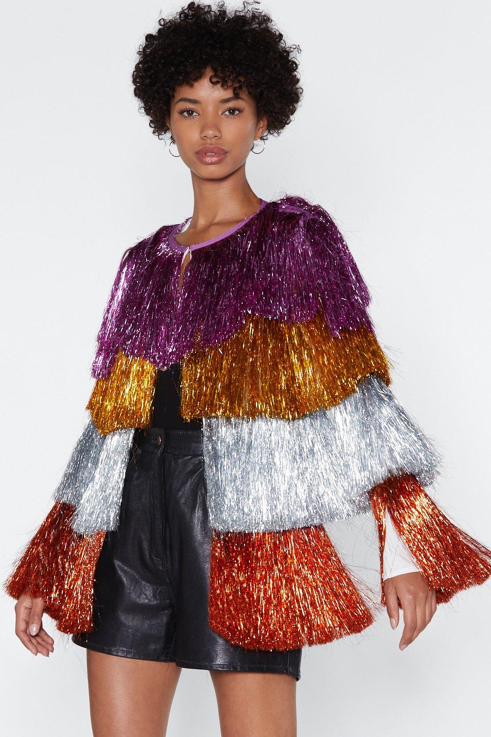 tassel fringe cardigan
