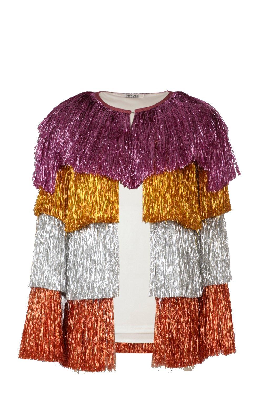 Nasty gal party 2025 crasher fringe jacket