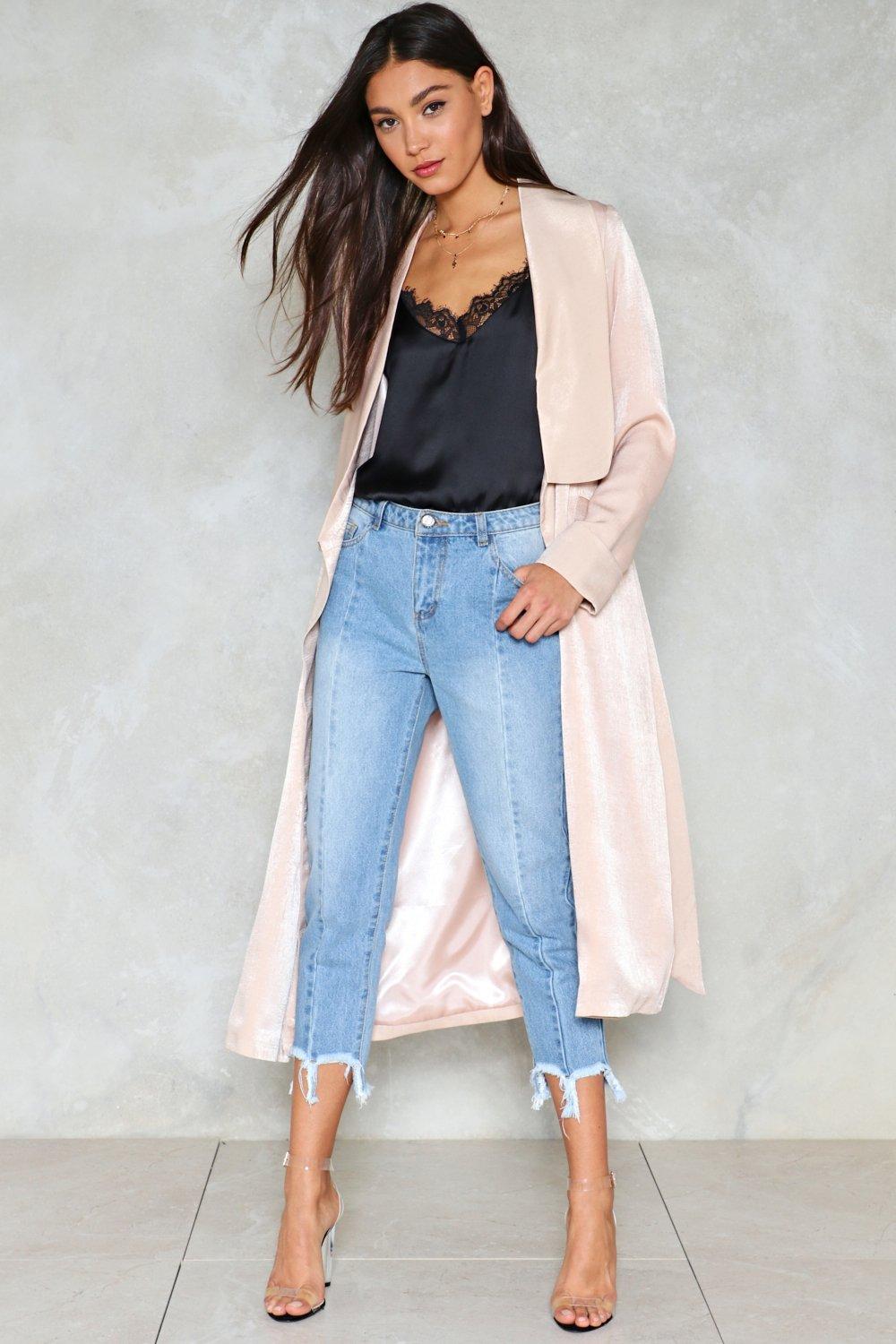 Satin hotsell duster cardigan