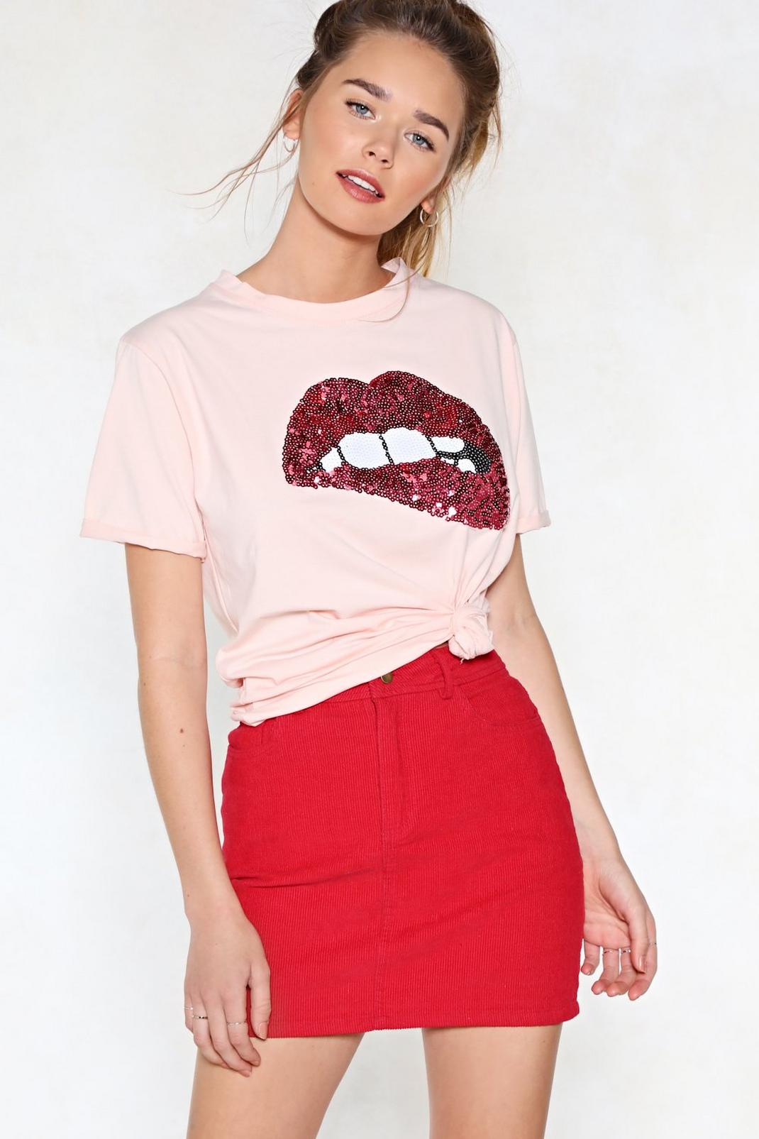 Words In My Mouth Sequin Tee image number 1