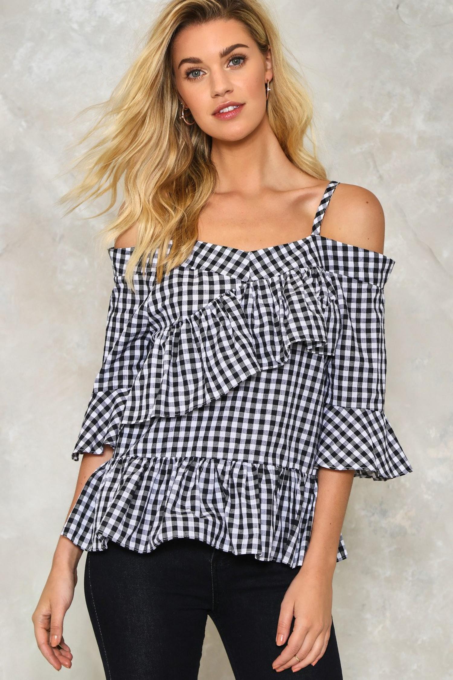 Check You Later Gingham Top | Nasty Gal