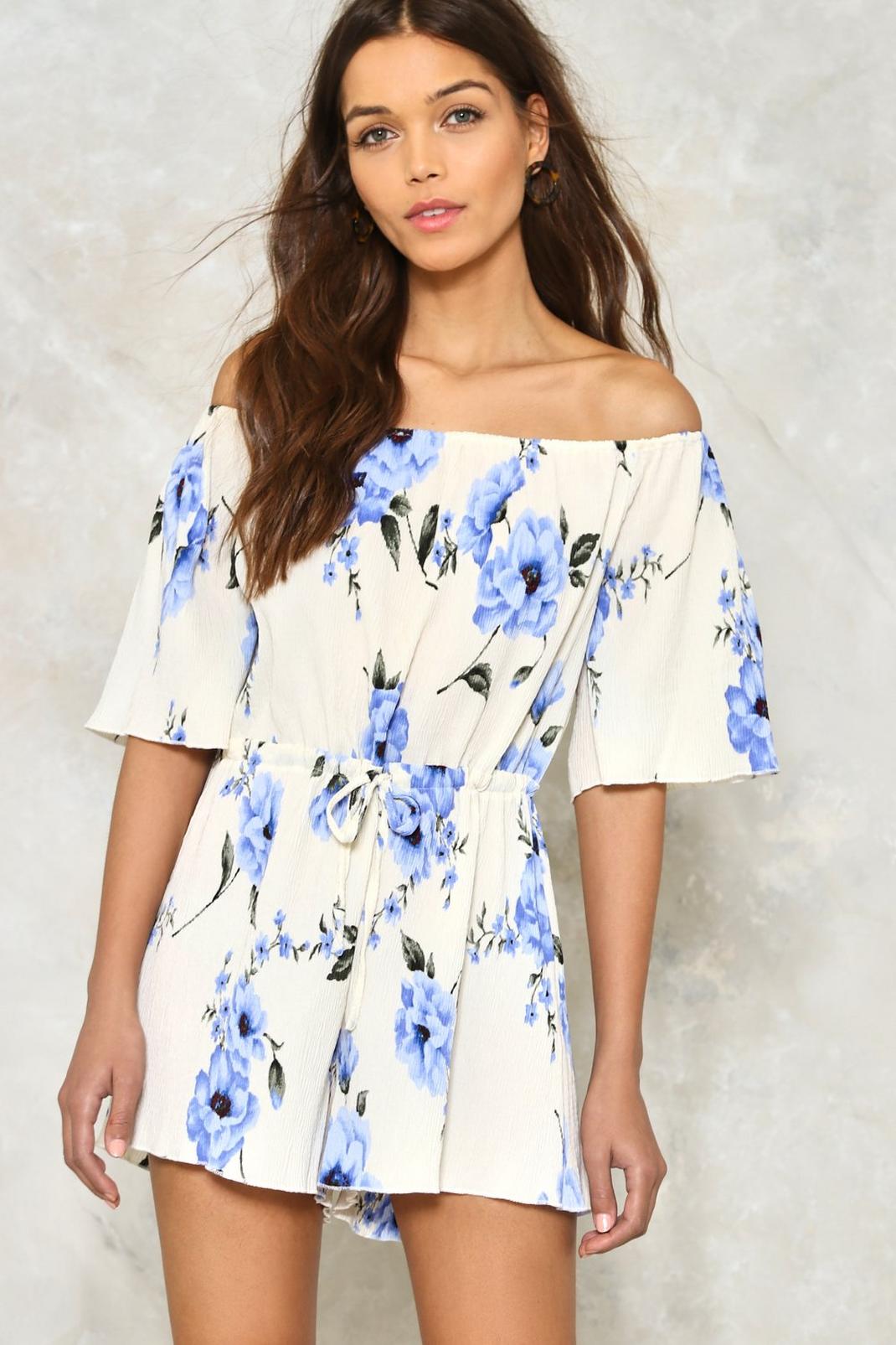 144 Grow Matter What Floral Romper image number 1