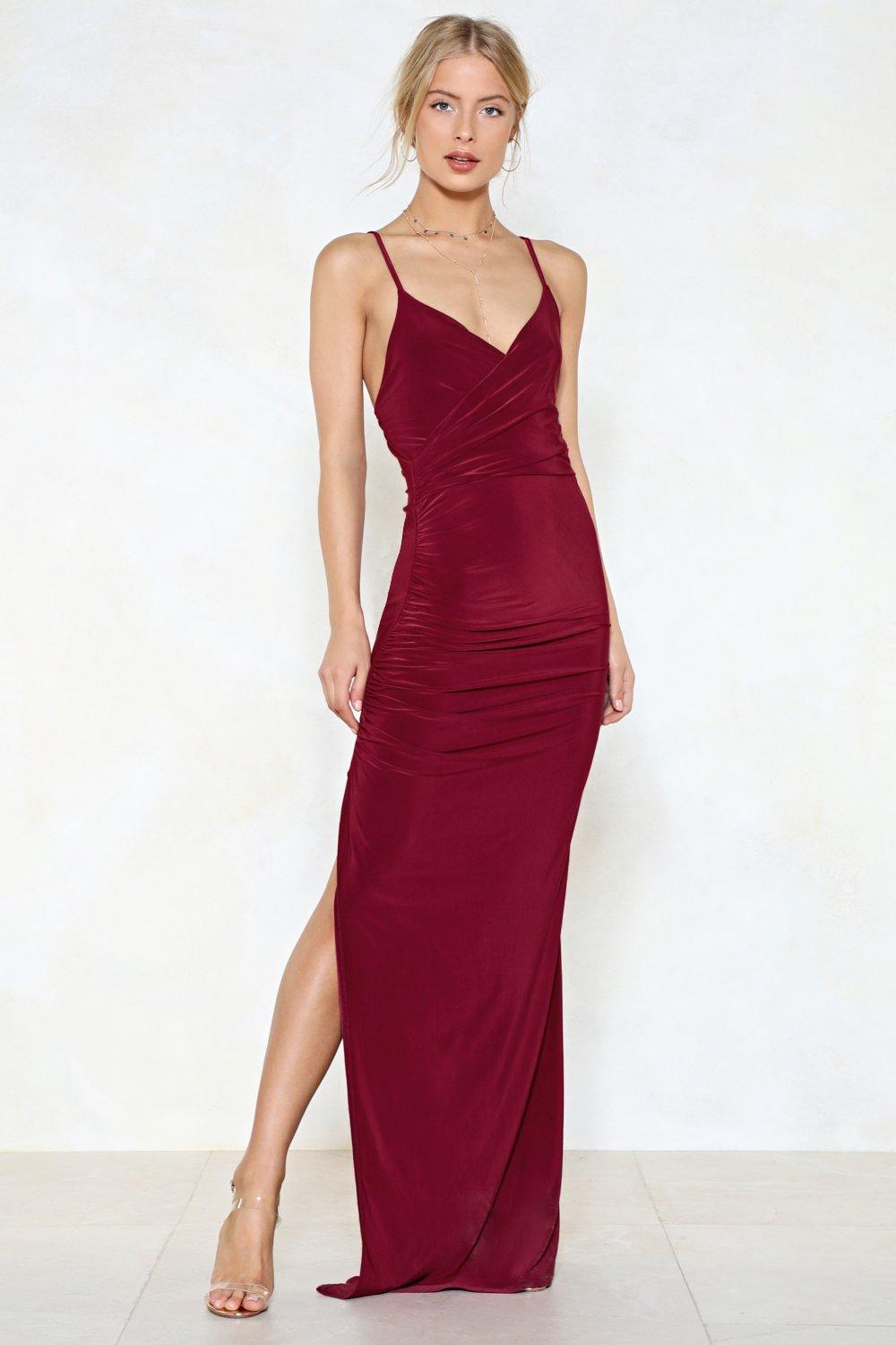 long dress with slits on the side