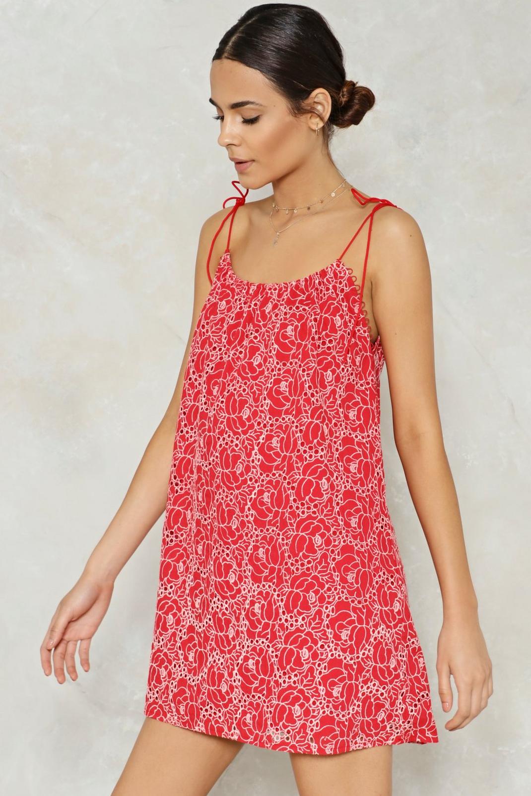Petal or Nothing Embroidered Dress image number 1