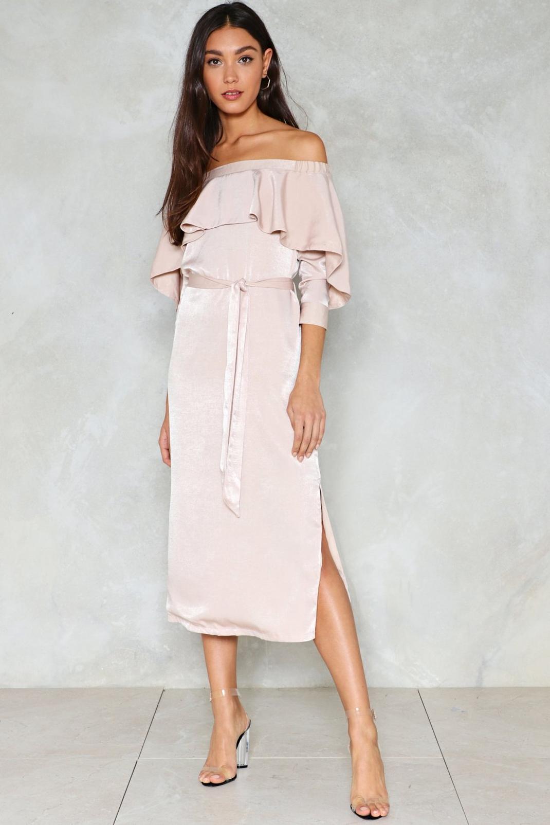 Above It All Satin Dress | Nasty Gal