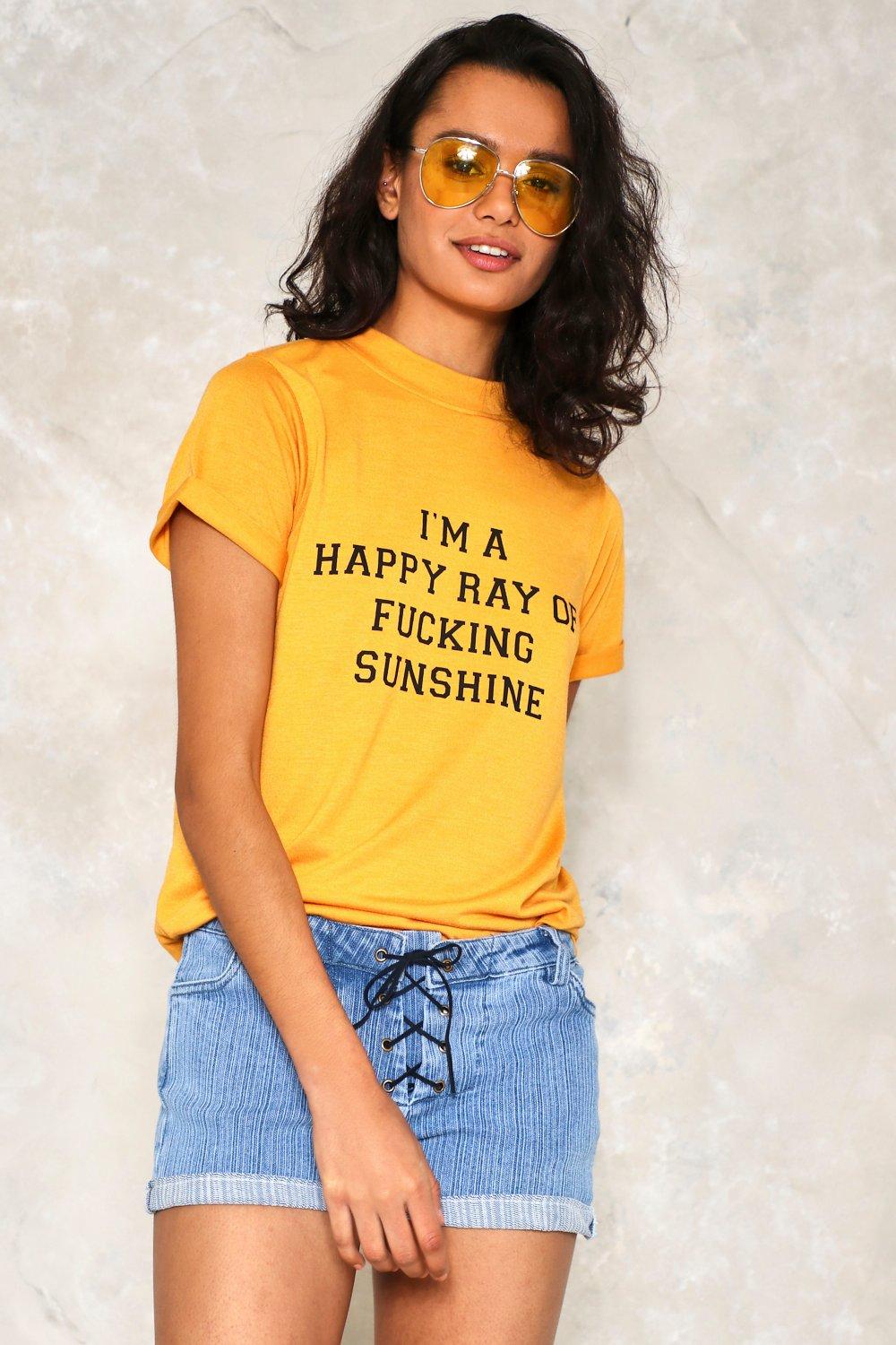 happy ray of sunshine t shirt