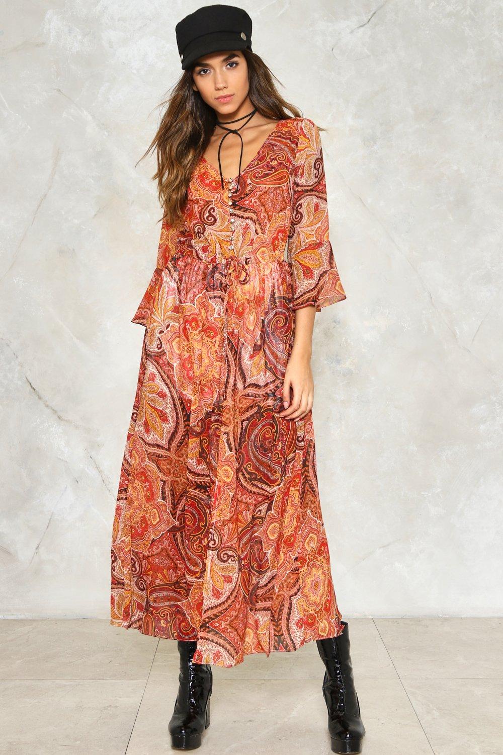 paisley maxi dress uk