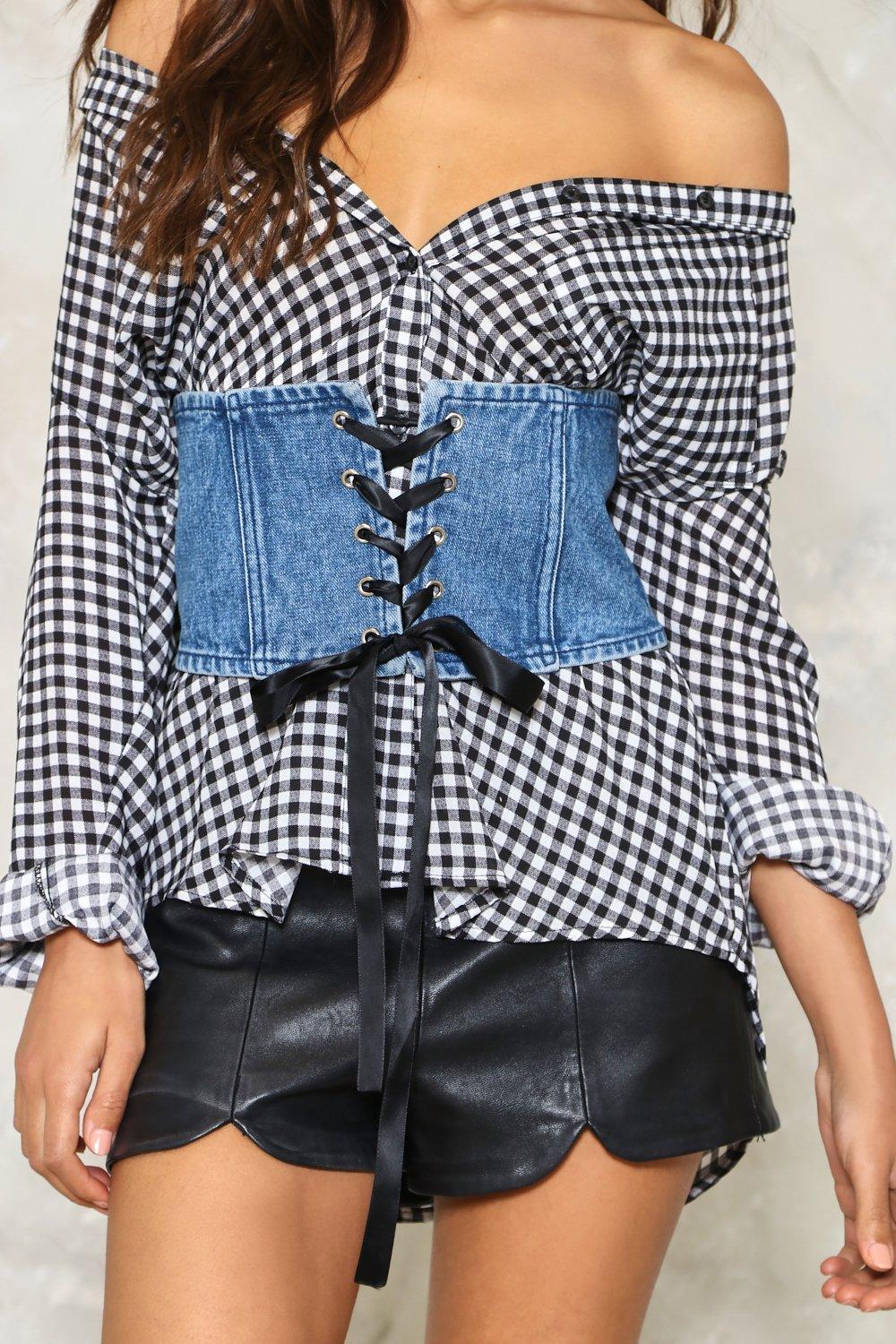 Code Blue Denim Corset Belt