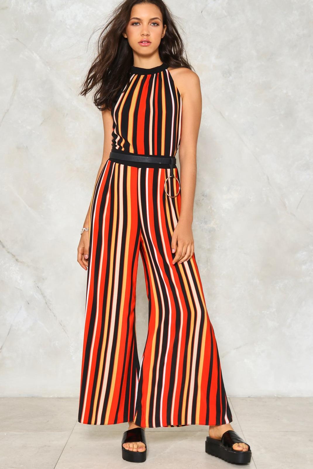 Multi All The Stripe Moves Jumpsuit image number 1