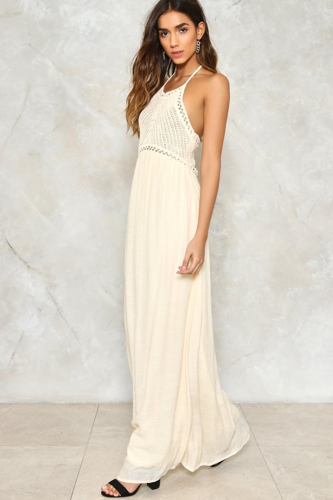 Crochet It Forward Maxi Dress Nasty Gal