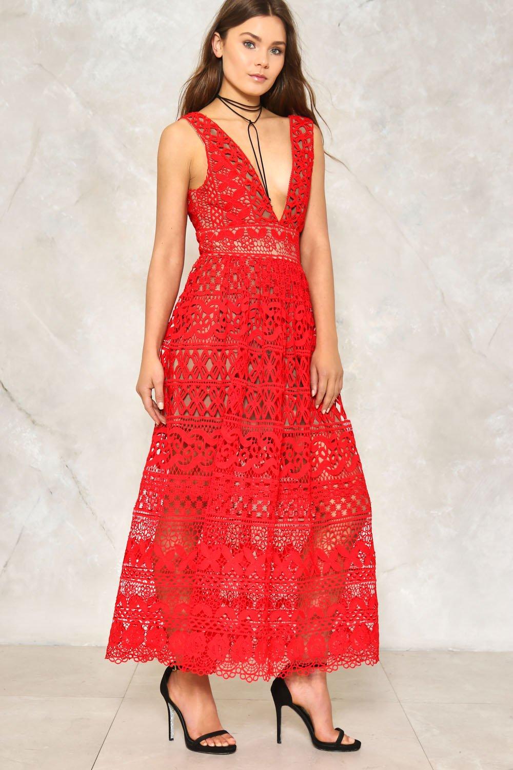 Nasty gal outlet crochet dress