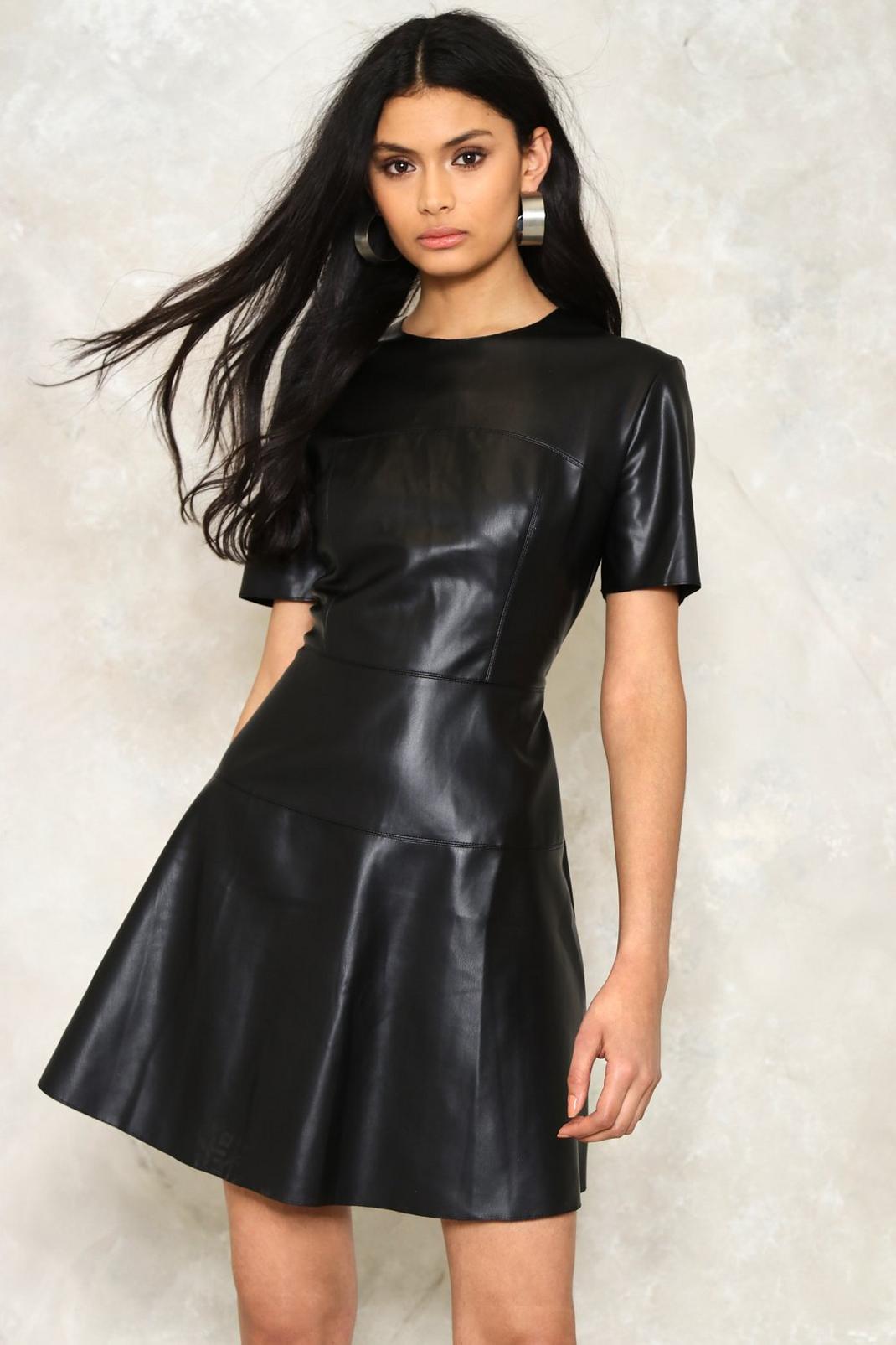Melissa Faux Leather Dress image number 1