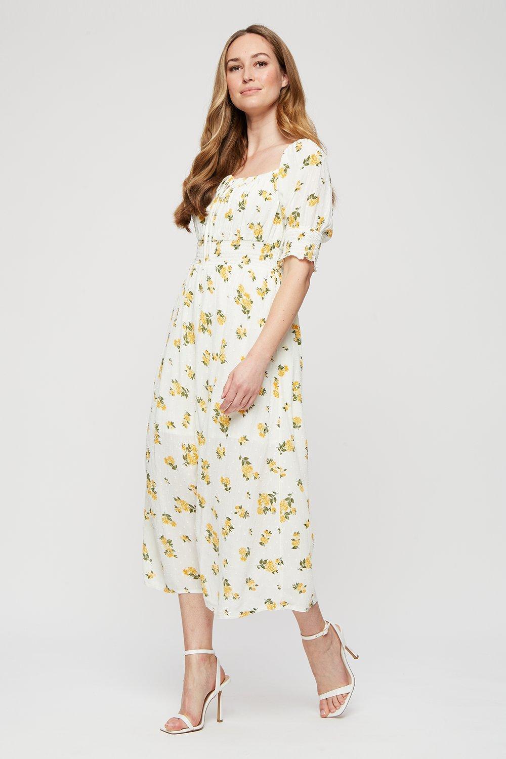 yellow floral dress dorothy perkins