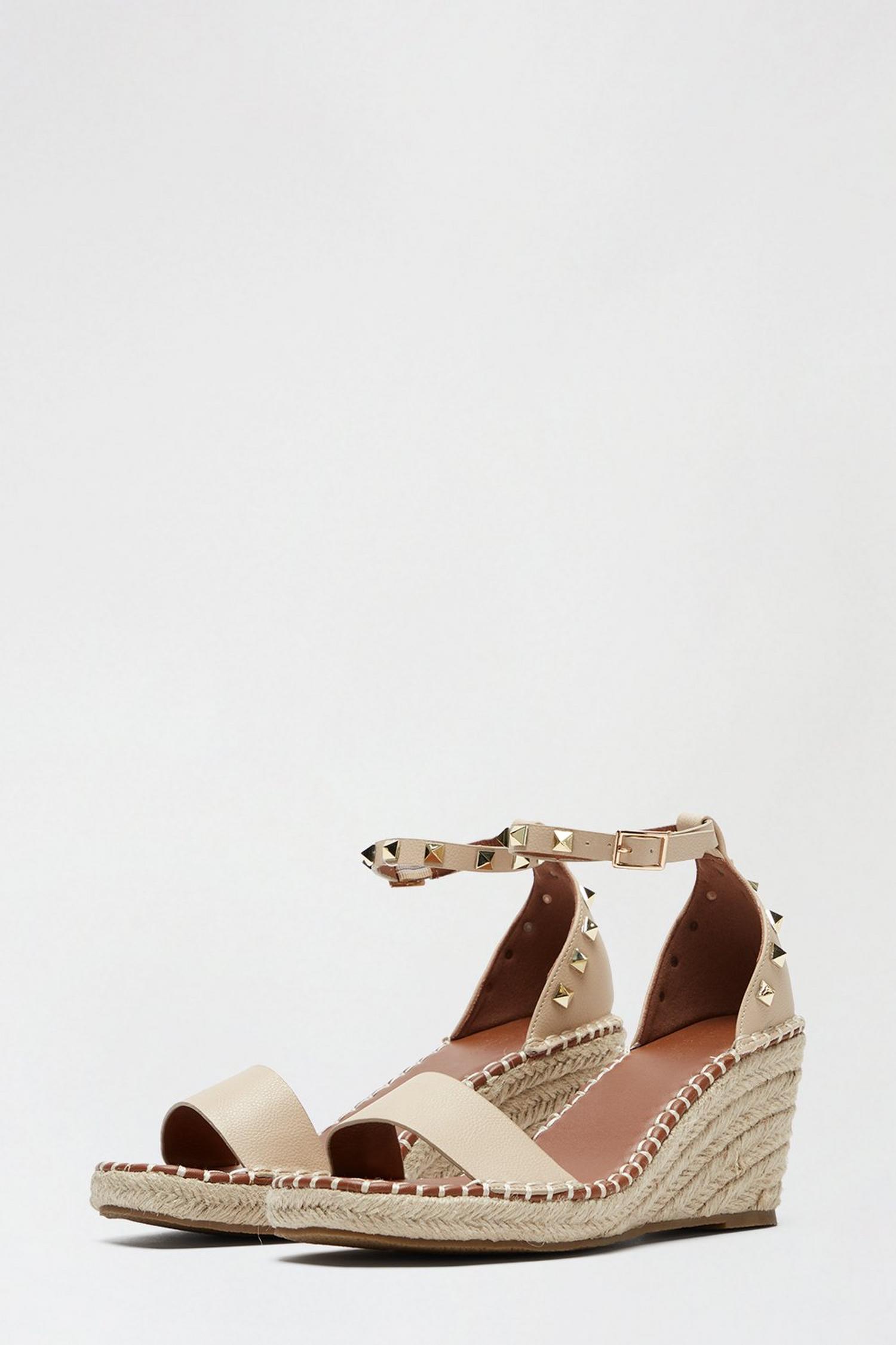 blush wedge espadrilles