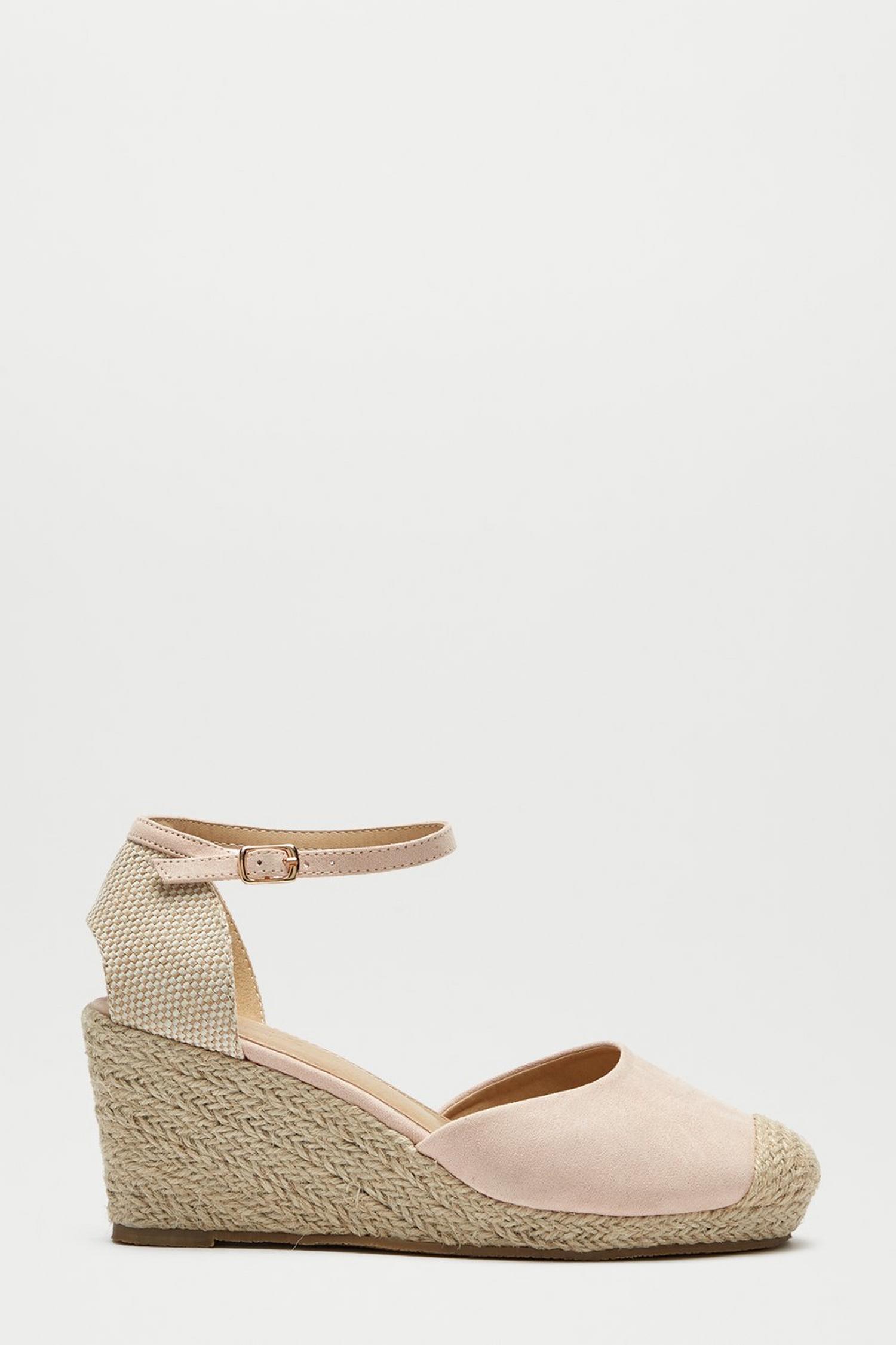 blush wedge espadrilles