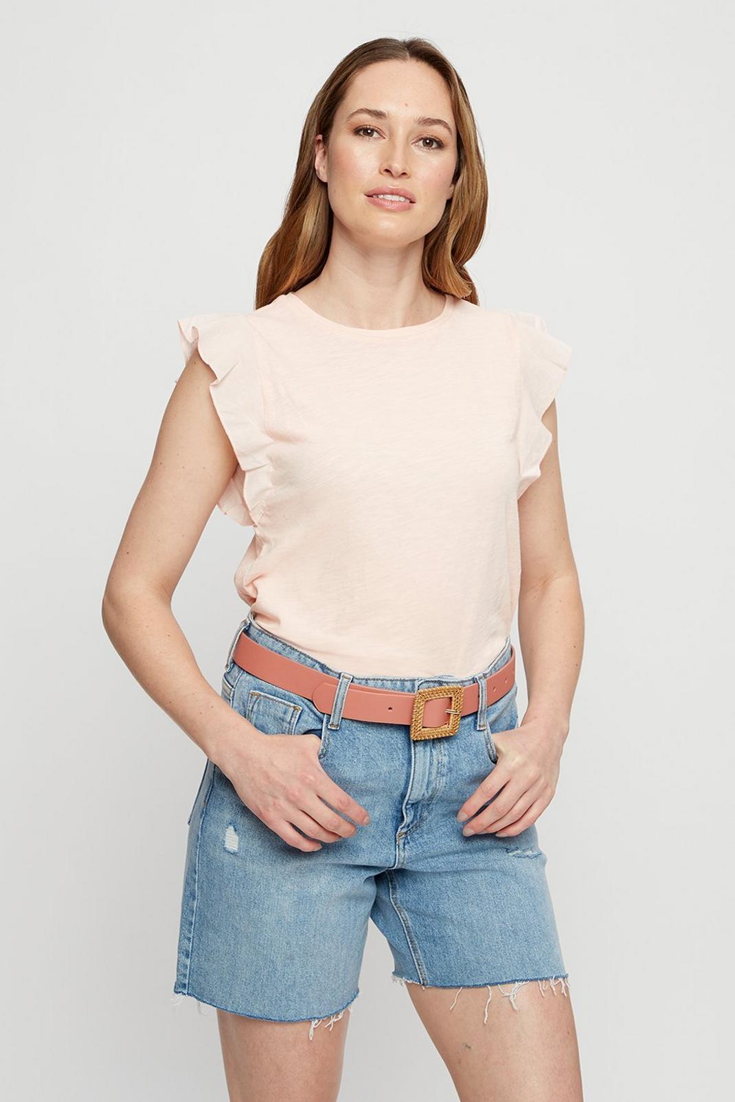 107 Blush Cotton Frill Top image number 2