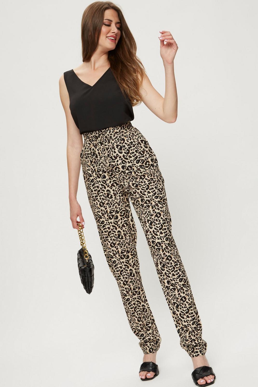 176 Tall Leopard Print Jogger image number 1