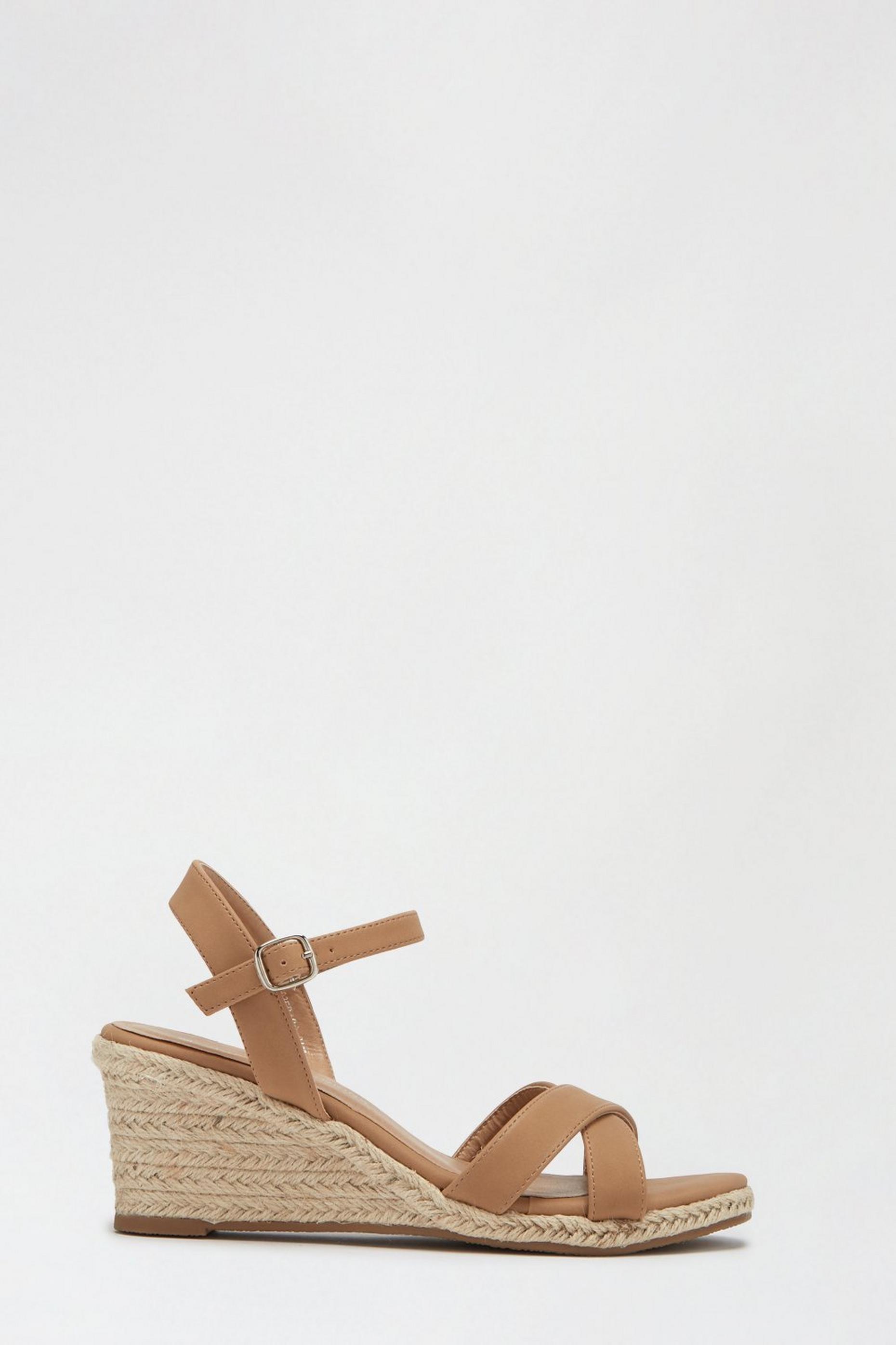 dorothy perkins tan wedges