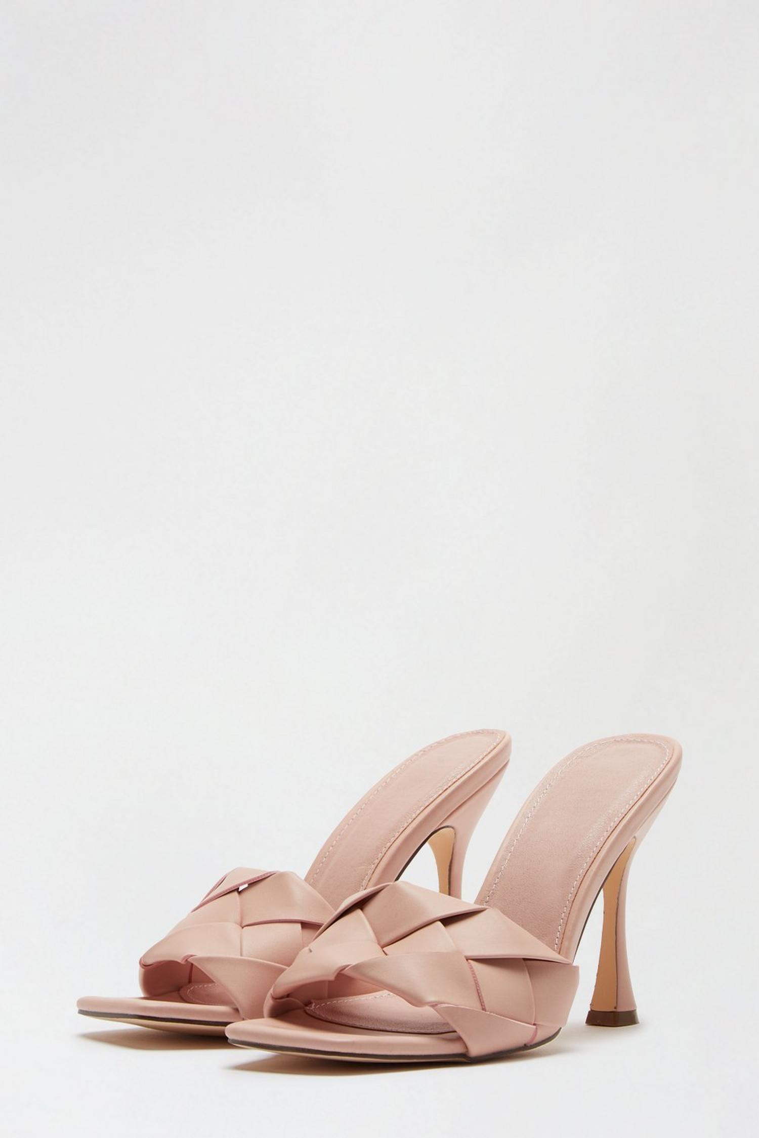 riya wide sandals in blush stella
