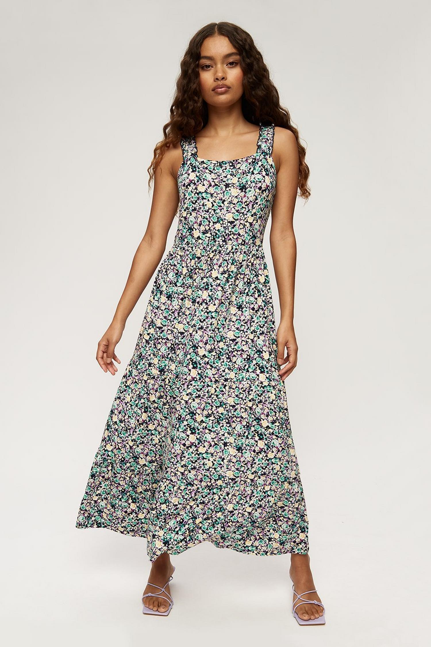 Petite Floral Tiered Dress | Dorothy Perkins UK
