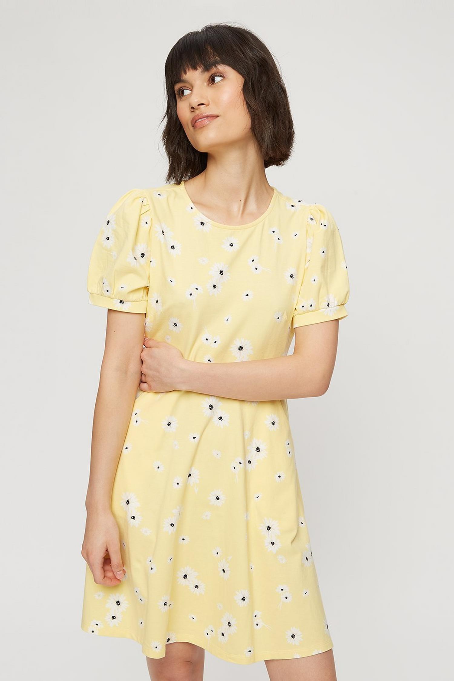 yellow fit and flare