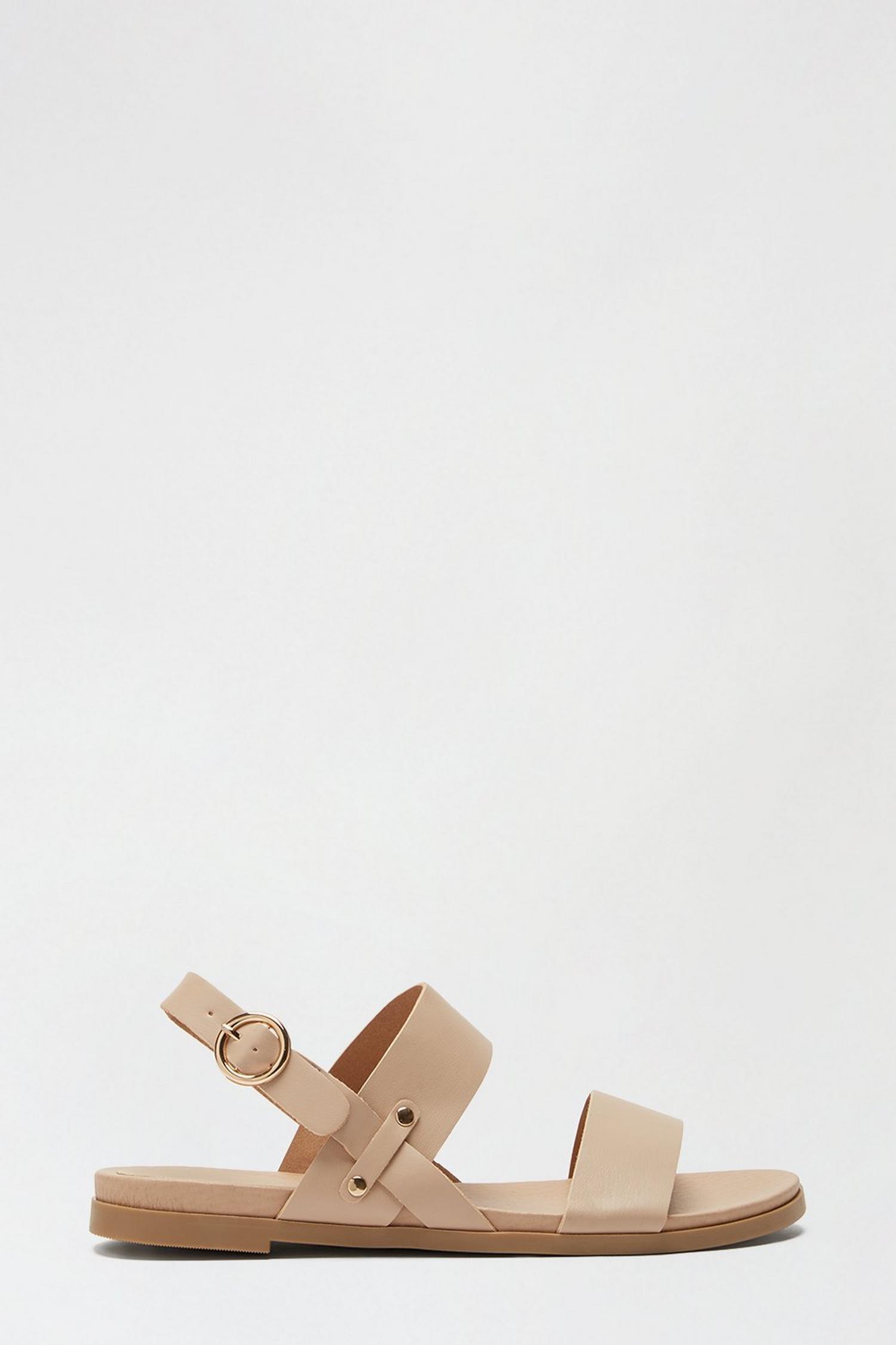 tan two part sandals